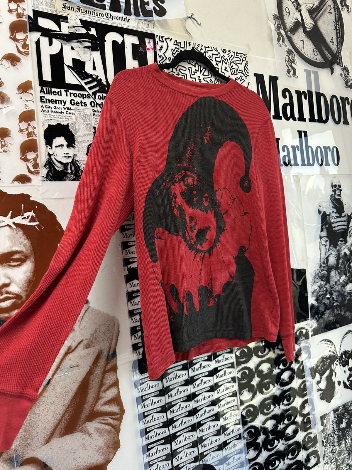 Other Mens Small Red Thermal Jester Jumbo Print Size US S / EU 44-46 / 1 - 2 Thumbnail