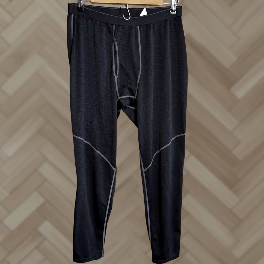 Vintage REI Black Polartec Thermal Pants Mens L Fleece Jogger Base Layer Hiking Camp Outdoor Charcoal? Size US 33 - 1 Thumbnail