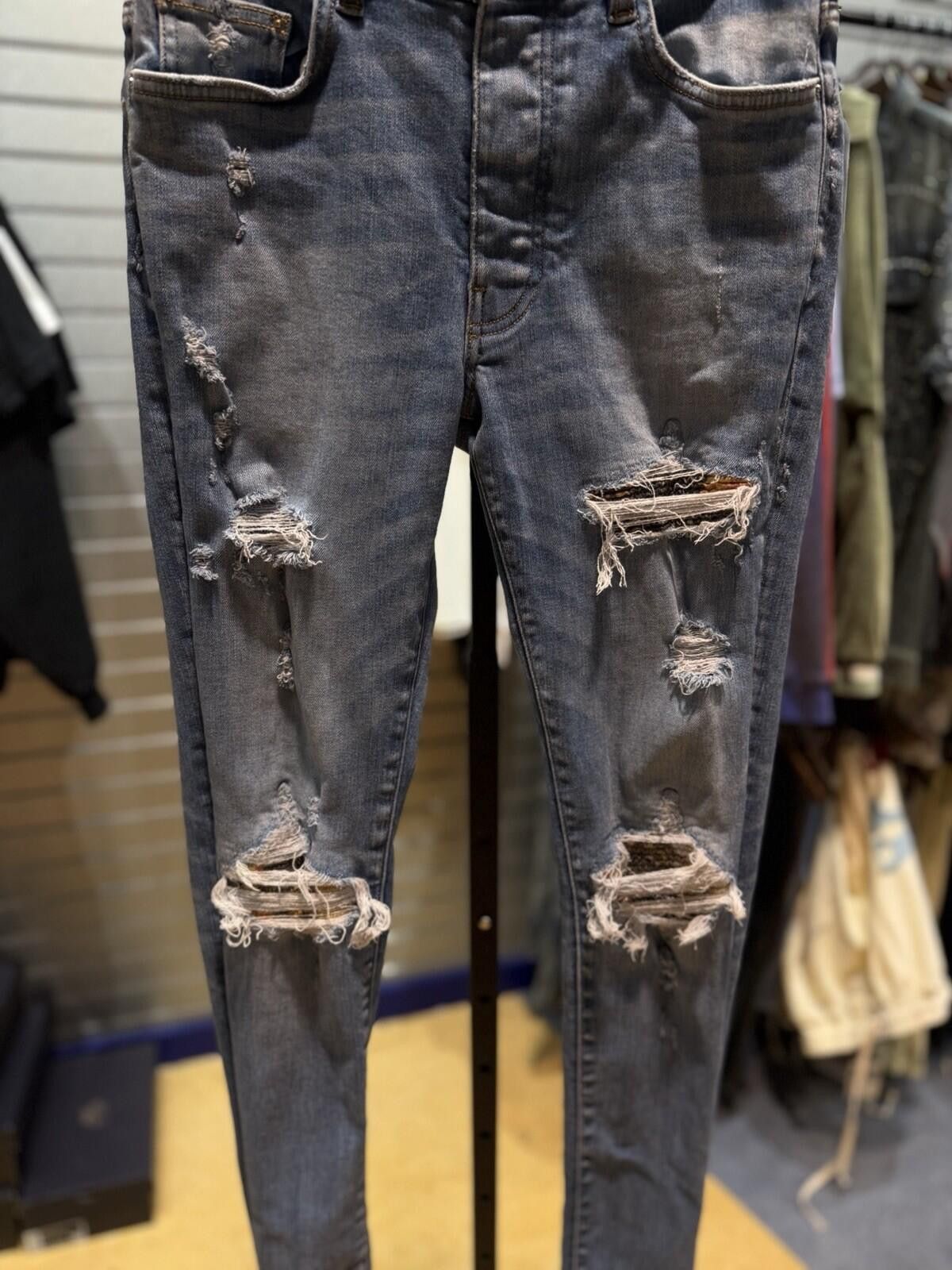 Amiri Size 30 - Amiri Blue MX1 Patch Jeans 100% Authentic Size US 30 / EU 46 - 1 Thumbnail