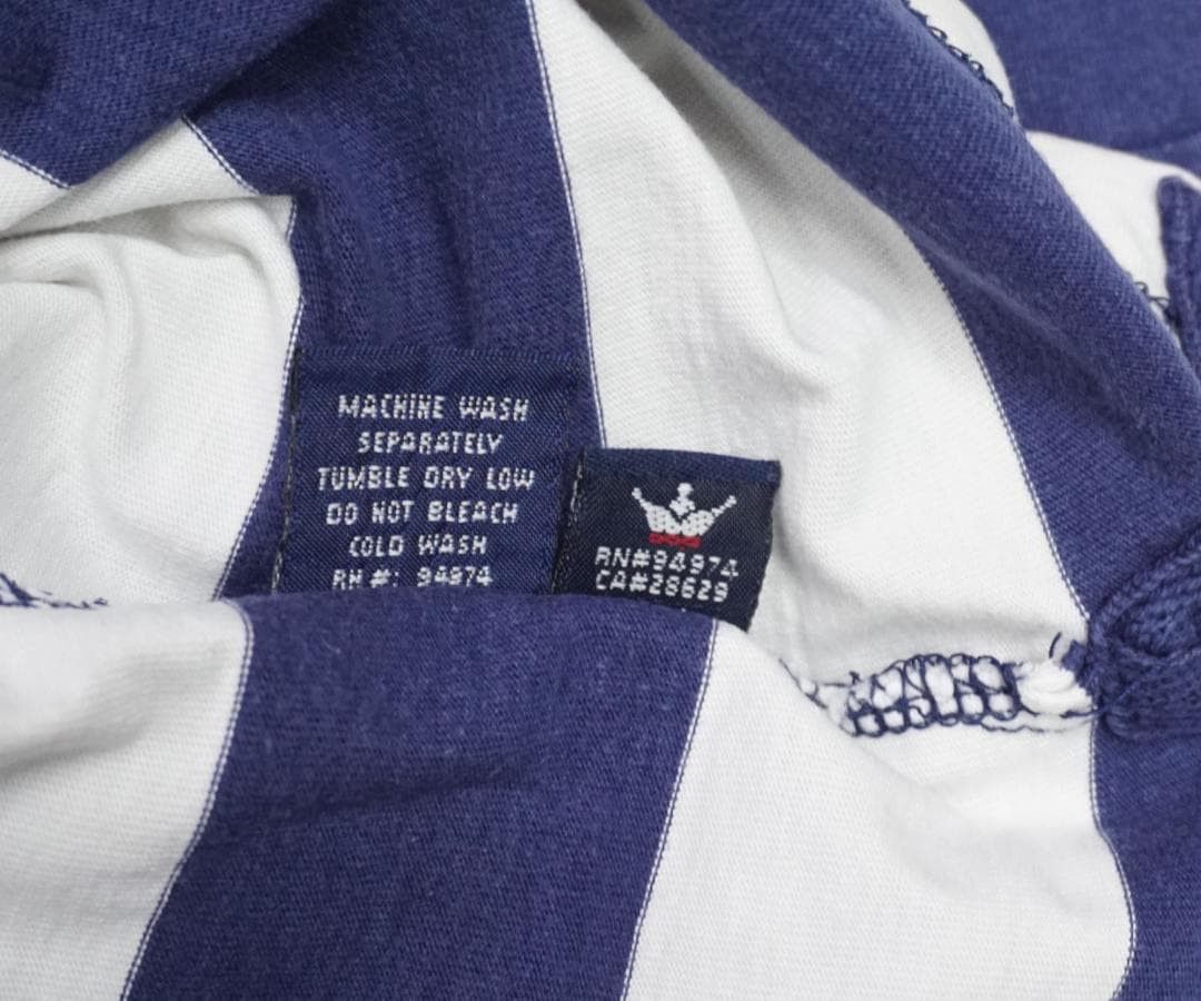 Vintage 90's Stussy ストライプ T-シャツ ビンテージ Size US XXS / EU 40 - 5 Thumbnail