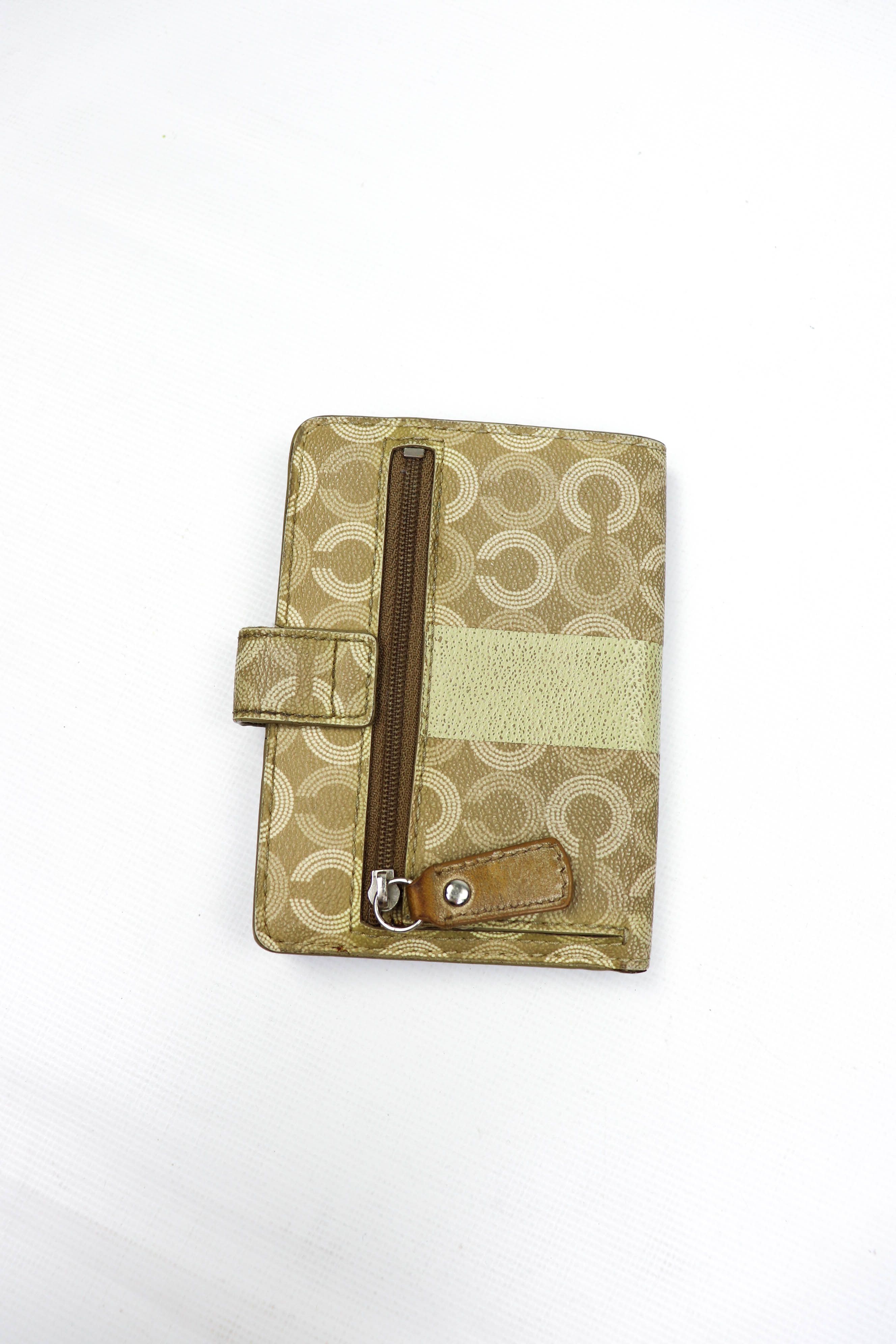 Coach Coach Vintage Beige Monogram Small Wallet Size ONE SIZE - 2 Thumbnail