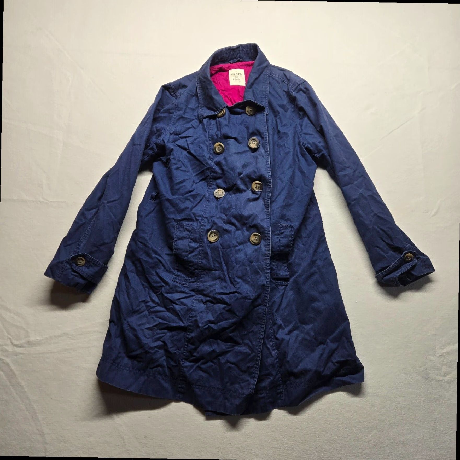 Old Navy Old Navy Blue Lightweight Long Trench Coat Jacket Womens XL Extra Large Size XL / US 12-14 / IT 48-50 - 4 Thumbnail