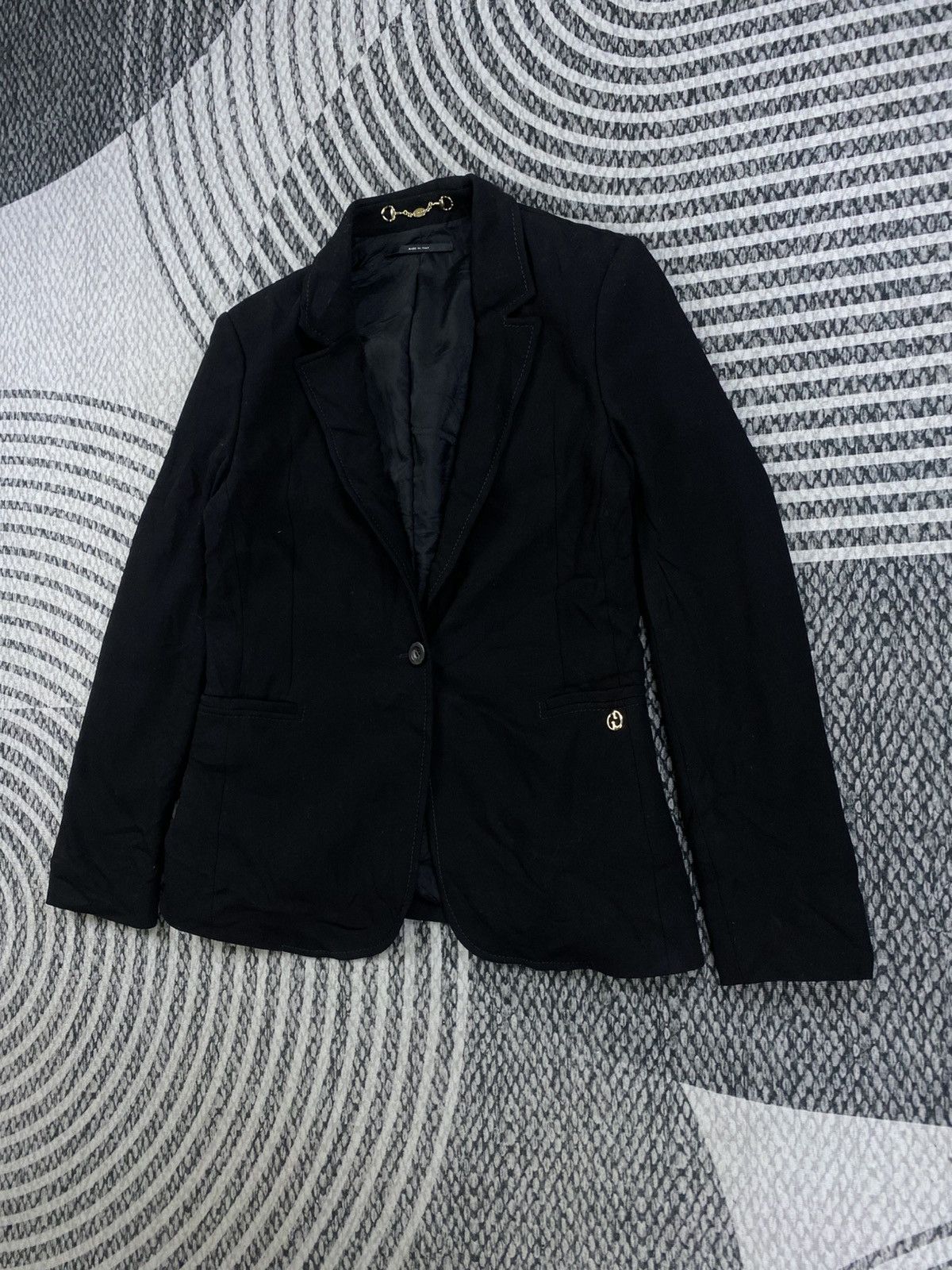 Gucci 🔥STEALS Gucci Italy Single Button Wool Blazer Jacket Size S / US 4 / IT 40 - 4 Thumbnail