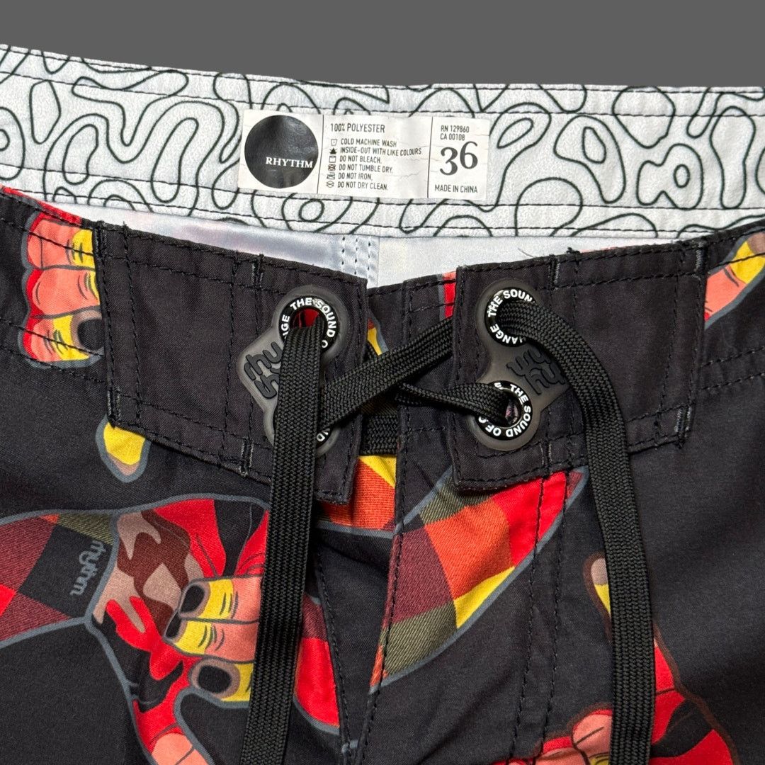 Rhythm Rhythm 23" Shaka Long Boardshorts Size 36 GUC Y2K Style Size US 36 / EU 52 - 5 Thumbnail