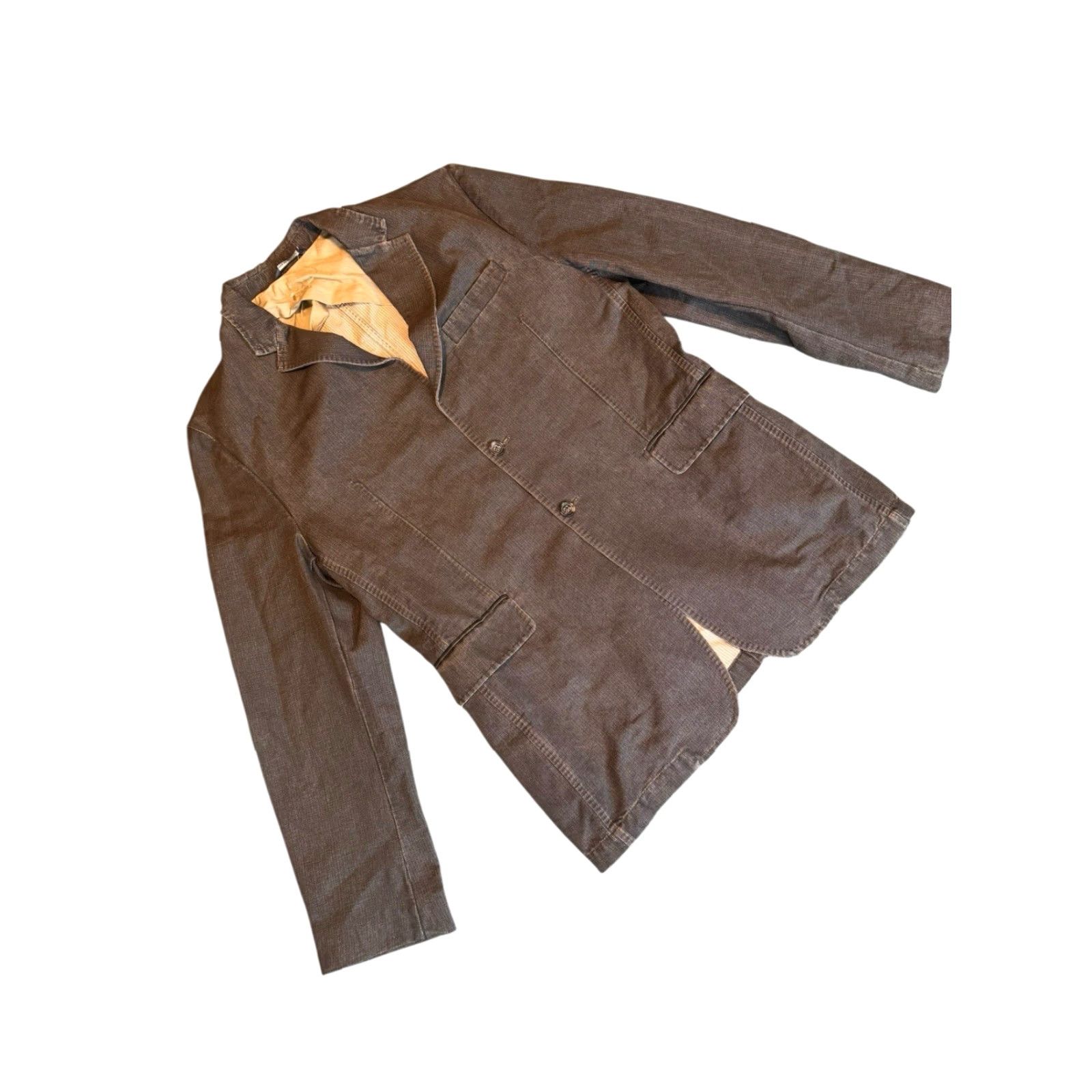 Banana Republic Banana Republic Blazer Sports Coat Jacket Coat Men's Brown Linen Blend 2-Button 44R Regular Size 44R - 3 Thumbnail