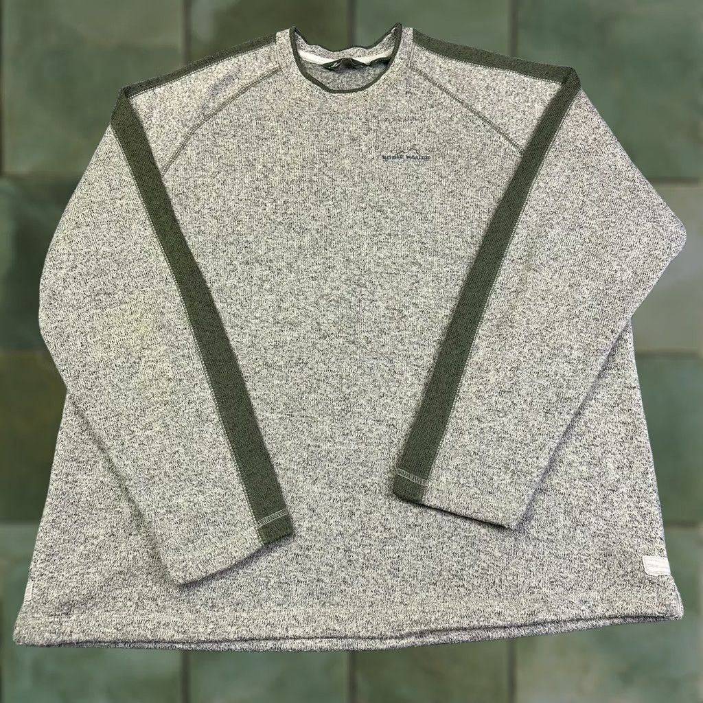 Eddie Bauer Eddie Bauer Crewneck Heathered Fleece Pullover Mens XL Embroidered Logo Size US XL / EU 56 / 4 - 1 Thumbnail