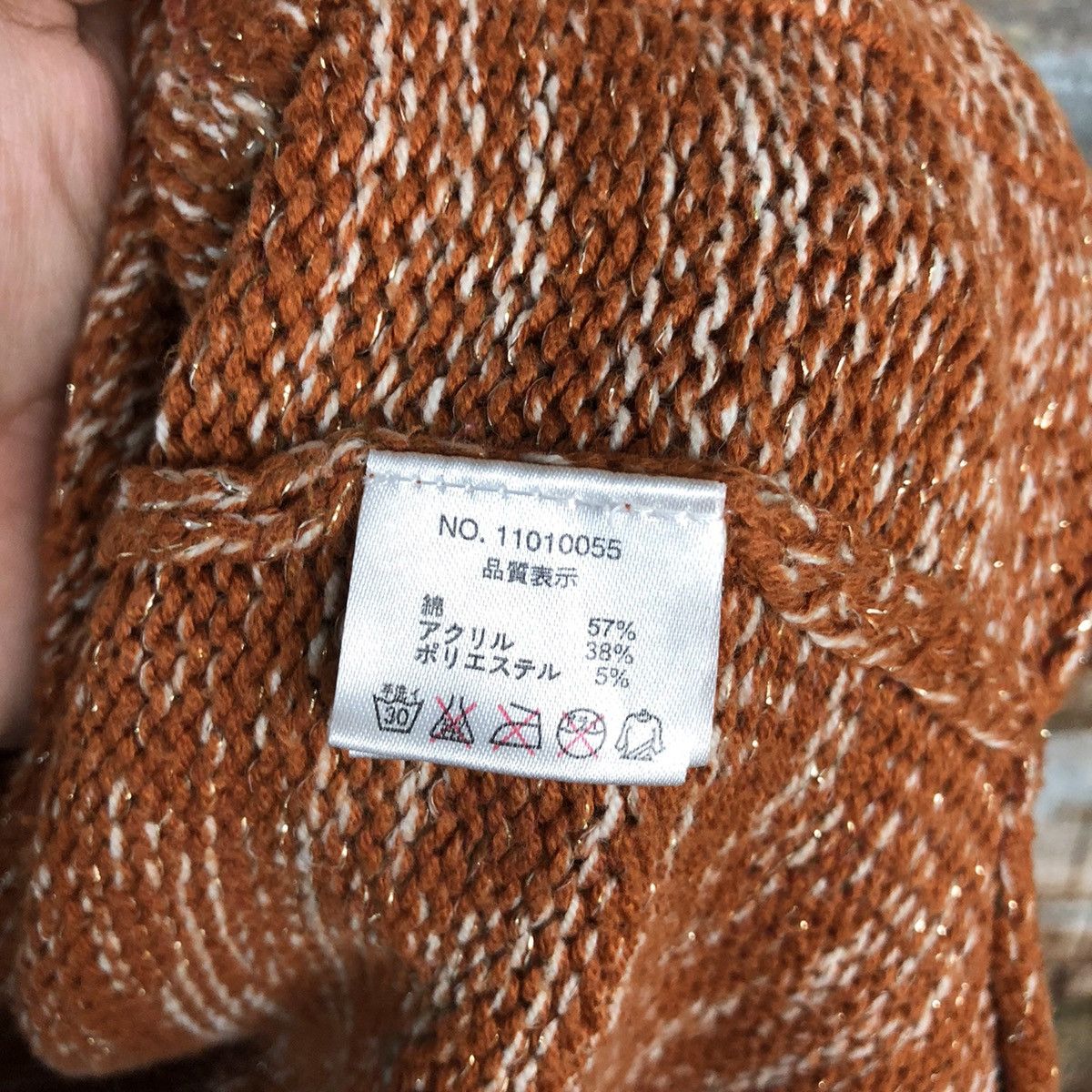 Homespun Knitwear Egoist Orange Cardigan Knitwear #A1704 Size US M / EU 48-50 / 2 - 11 Thumbnail