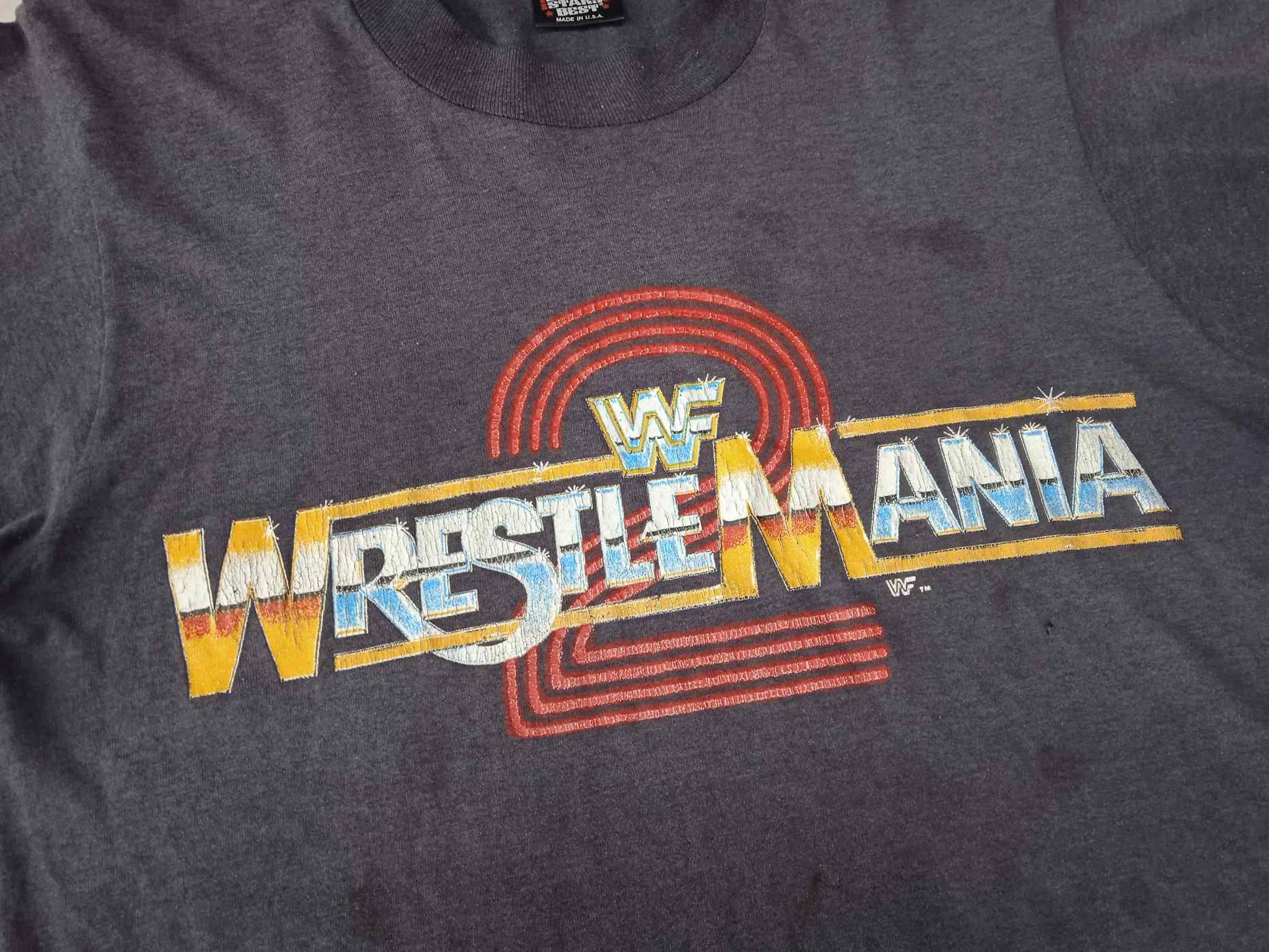 Other VINTAGE 80s WWF Wrestlemania 2 T-Shirt Size US M / EU 48-50 / 2 - 3 Thumbnail