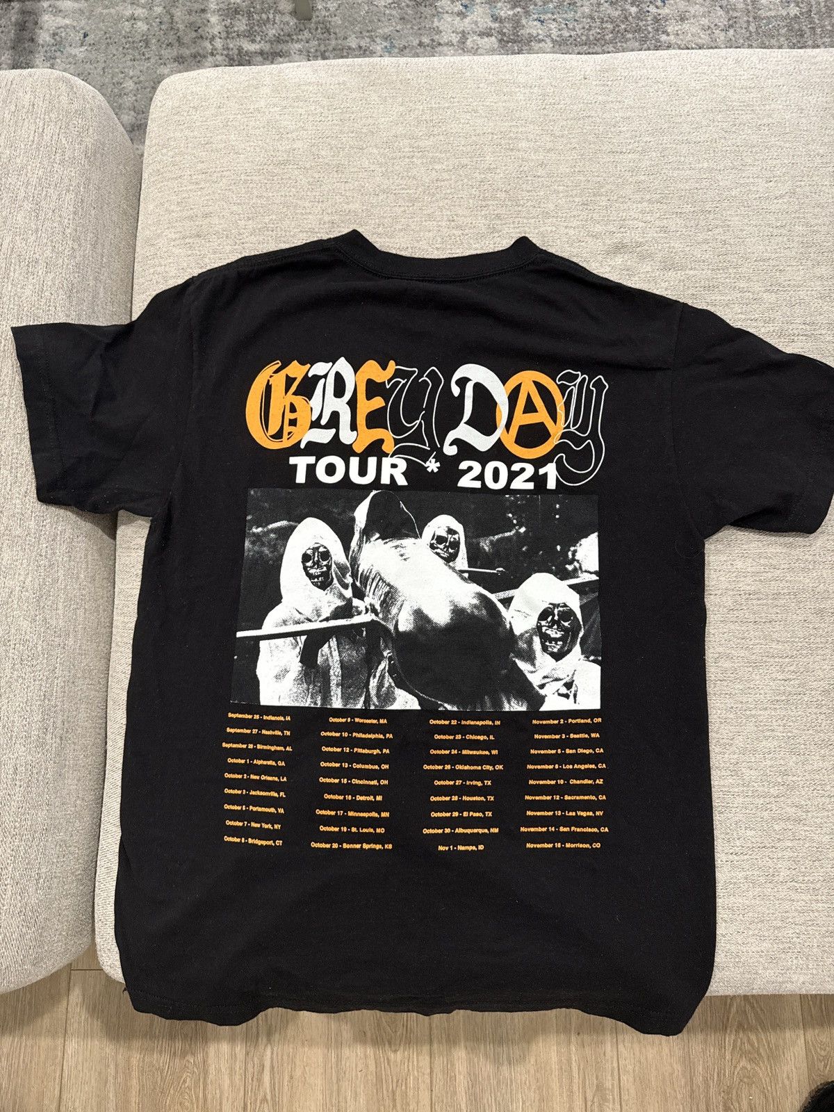 G59 Records G59 Grey Day Tour 2021 Tee Size US M / EU 48-50 / 2 - 2 Thumbnail