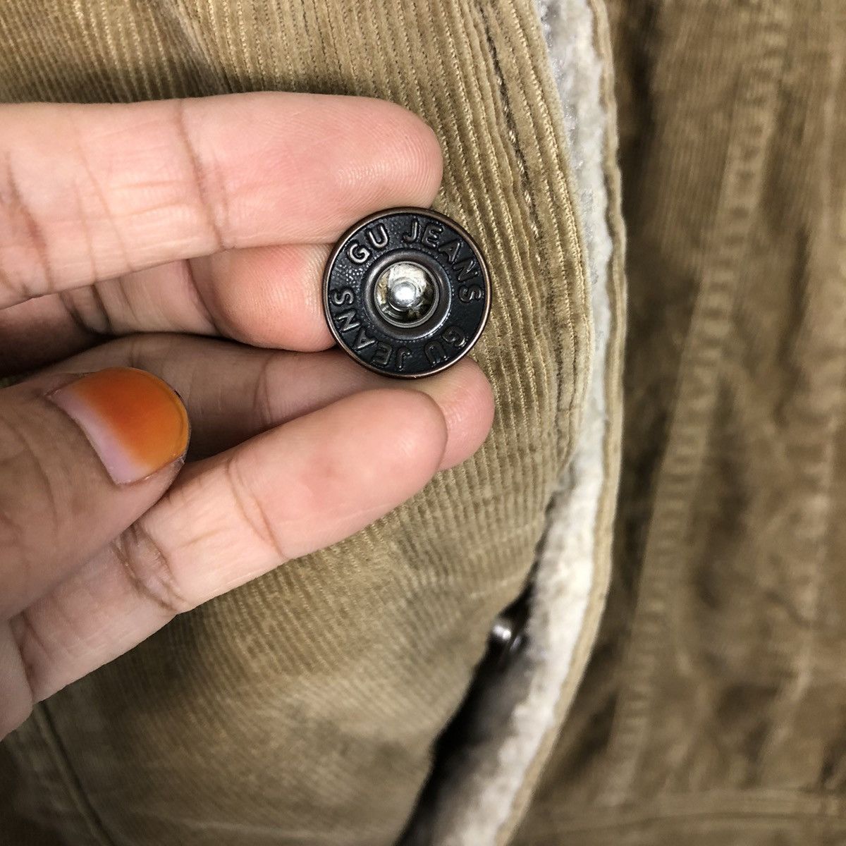 Japanese Brand 📌Vtg Trucker Biker Corduroy Jacket GU Blanket Issey Miyake Size US L / EU 52-54 / 3 - 18 Thumbnail