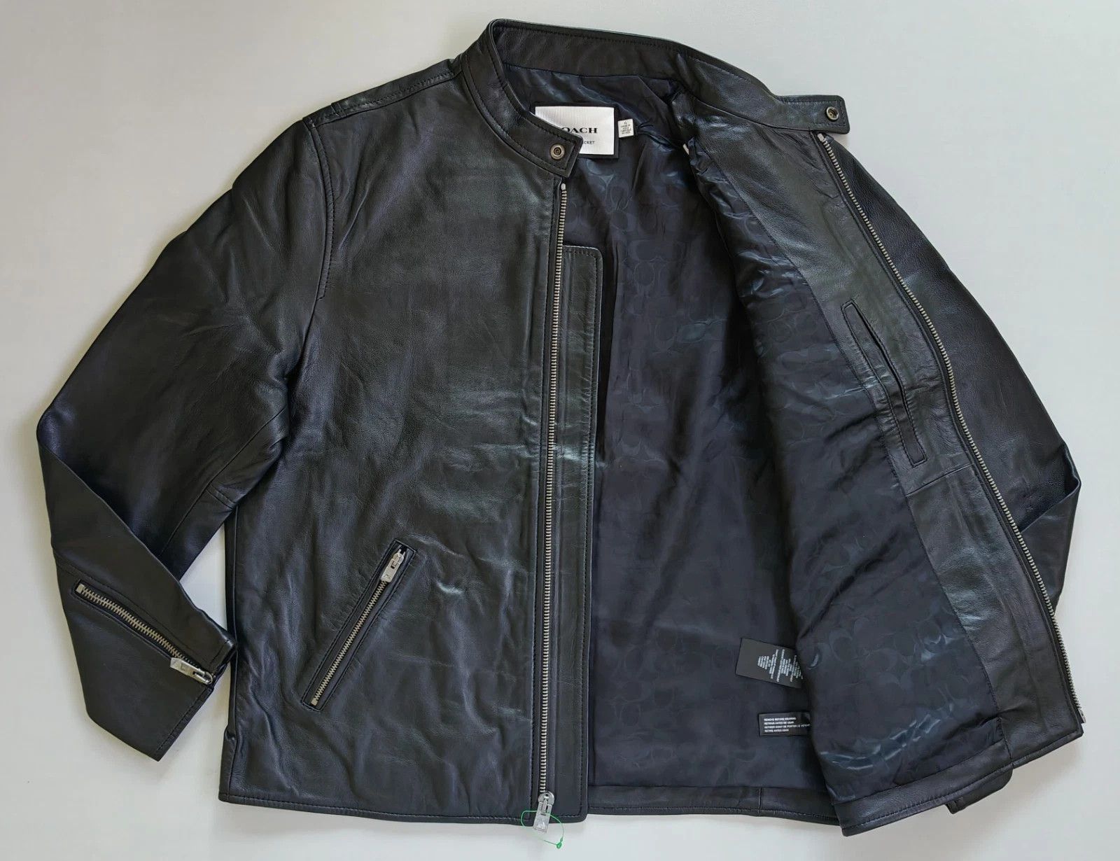Coach Coach Leather Racer Jacket FTP 5074 Size US XL / EU 56 / 4 - 8 Thumbnail
