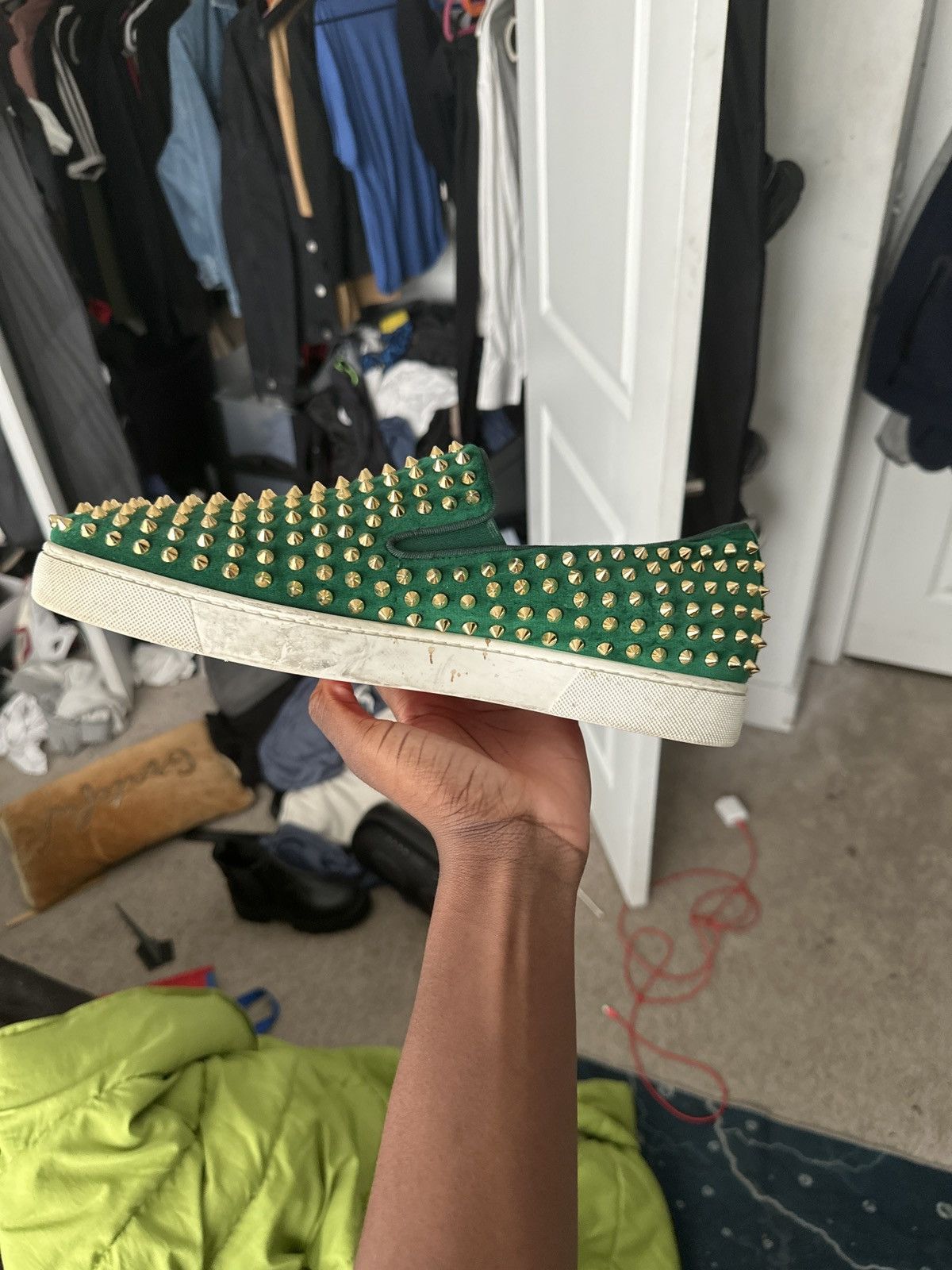 Christian Louboutin Christian Louboutin Lowtop redbottoms Size US 10.5 / EU 43-44 - 3 Thumbnail