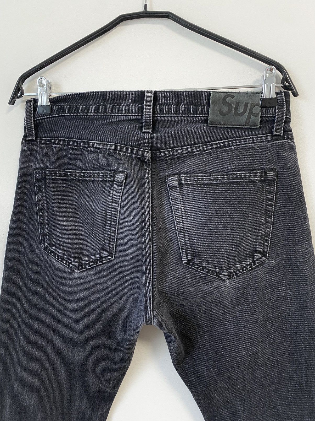 Supreme Supreme Dark Grey Cotton Slim Jeans Size:30 Size US 30 / EU 46 - 5 Thumbnail