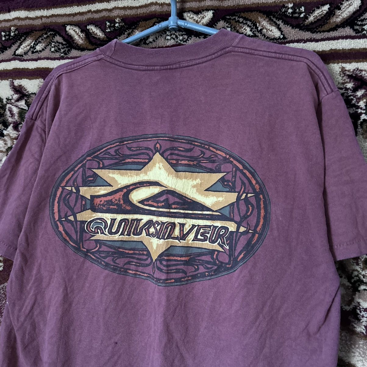Quicksilver Grail Vintage Single Stitch Sun Faded Quiksilver Graphic Tee Size US L / EU 52-54 / 3 - 3 Thumbnail