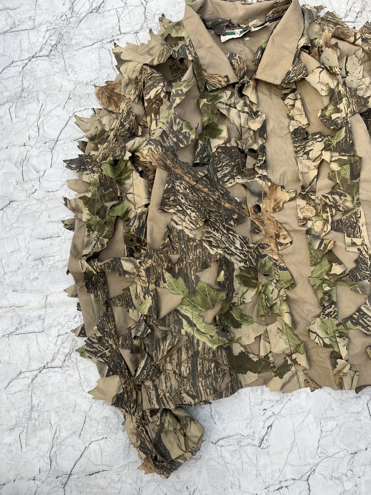 Vintage Game Hunter 3D Leafy Ghillie Suit Shacket