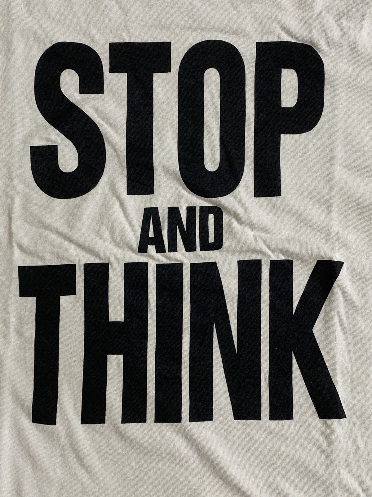 Katharine Hamnett London Stop And Think Longsleeve Size US L / EU 52-54 / 3 - 3 Thumbnail