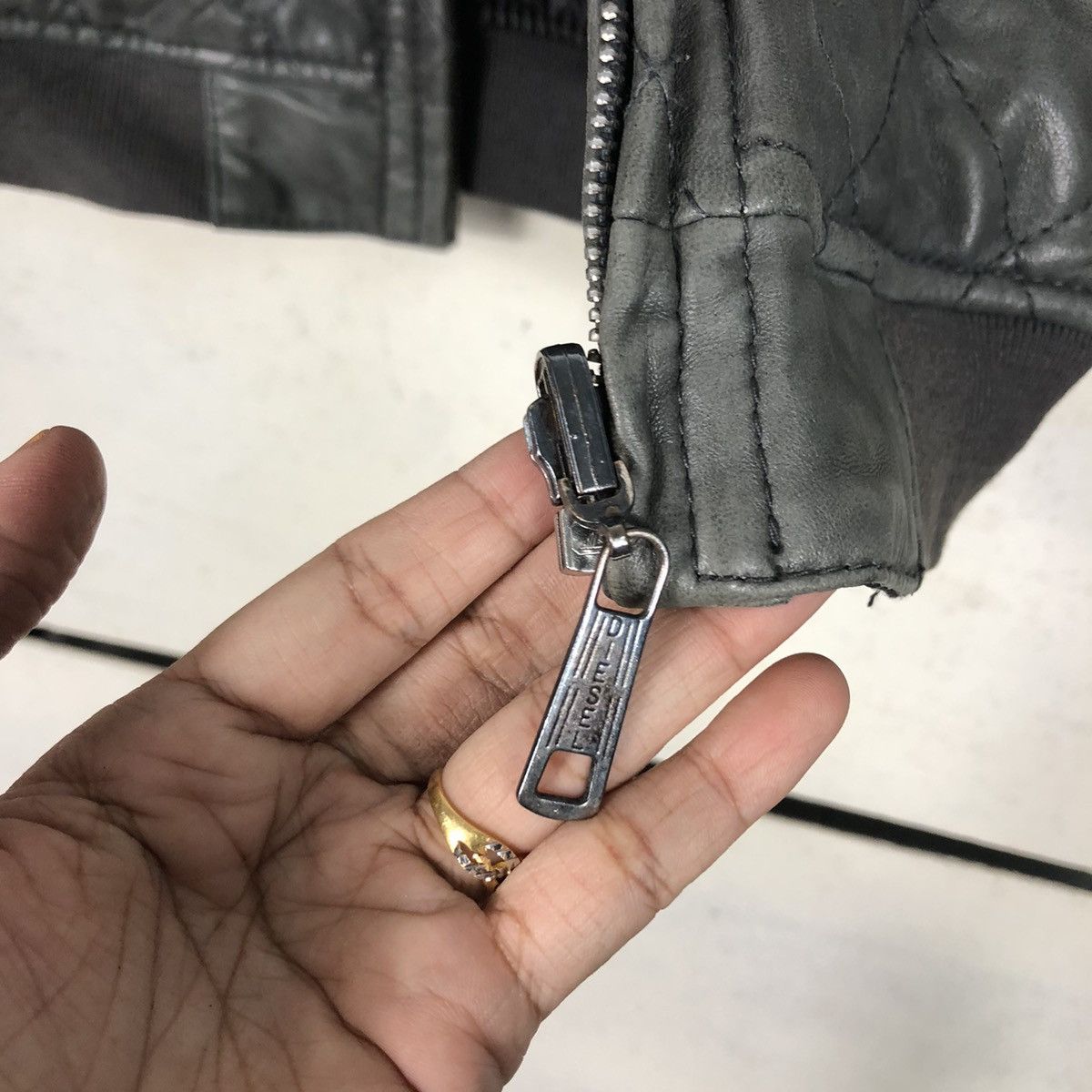 Diesel 📌Rich Black Biker Leather Jacket Diesel Bondage Design Size US XS / EU 42 / 0 - 19 Thumbnail