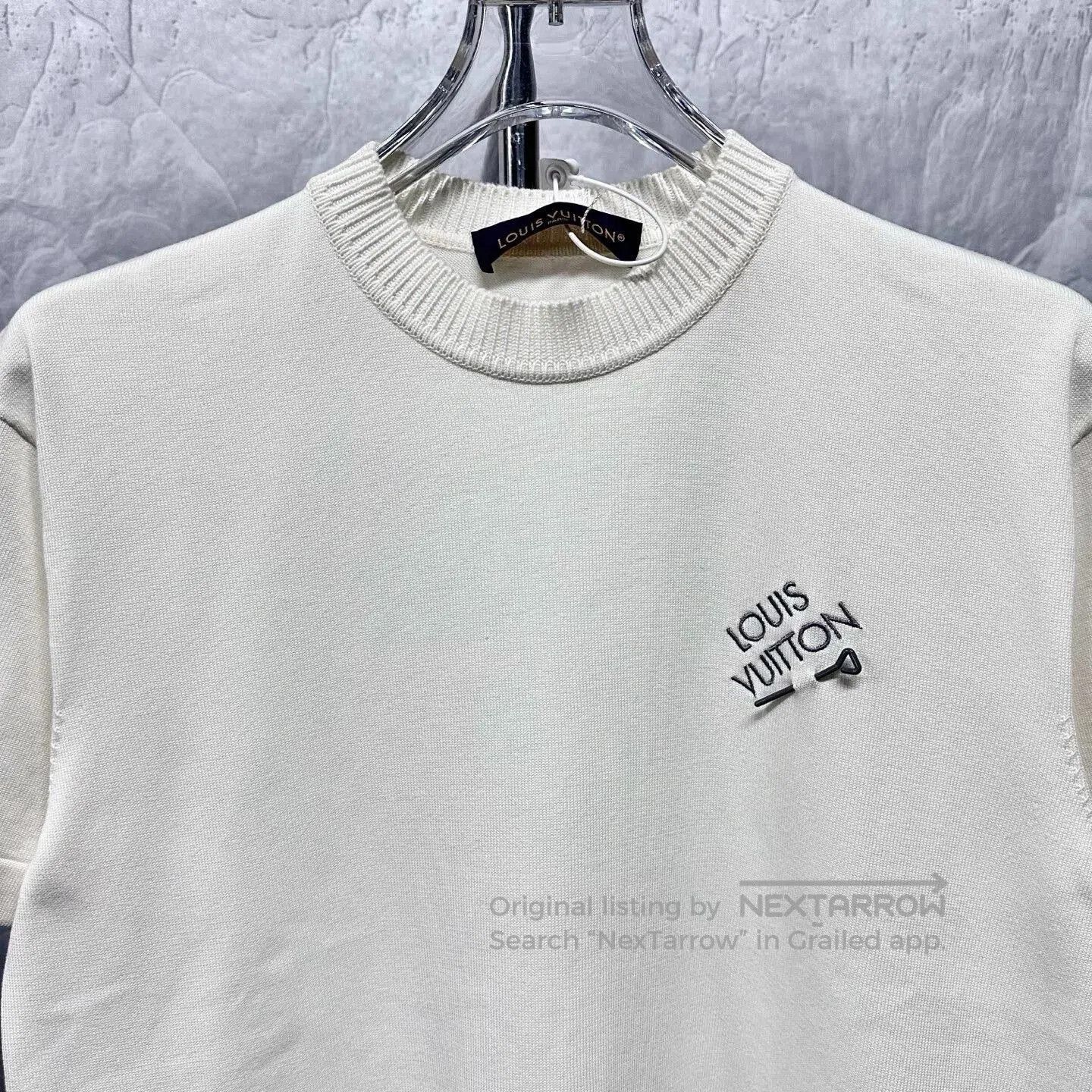 Louis Vuitton louis vuitton ss24 embroidered knit t-shirt. Size US XXL / EU 58 / 5 - 2 Thumbnail