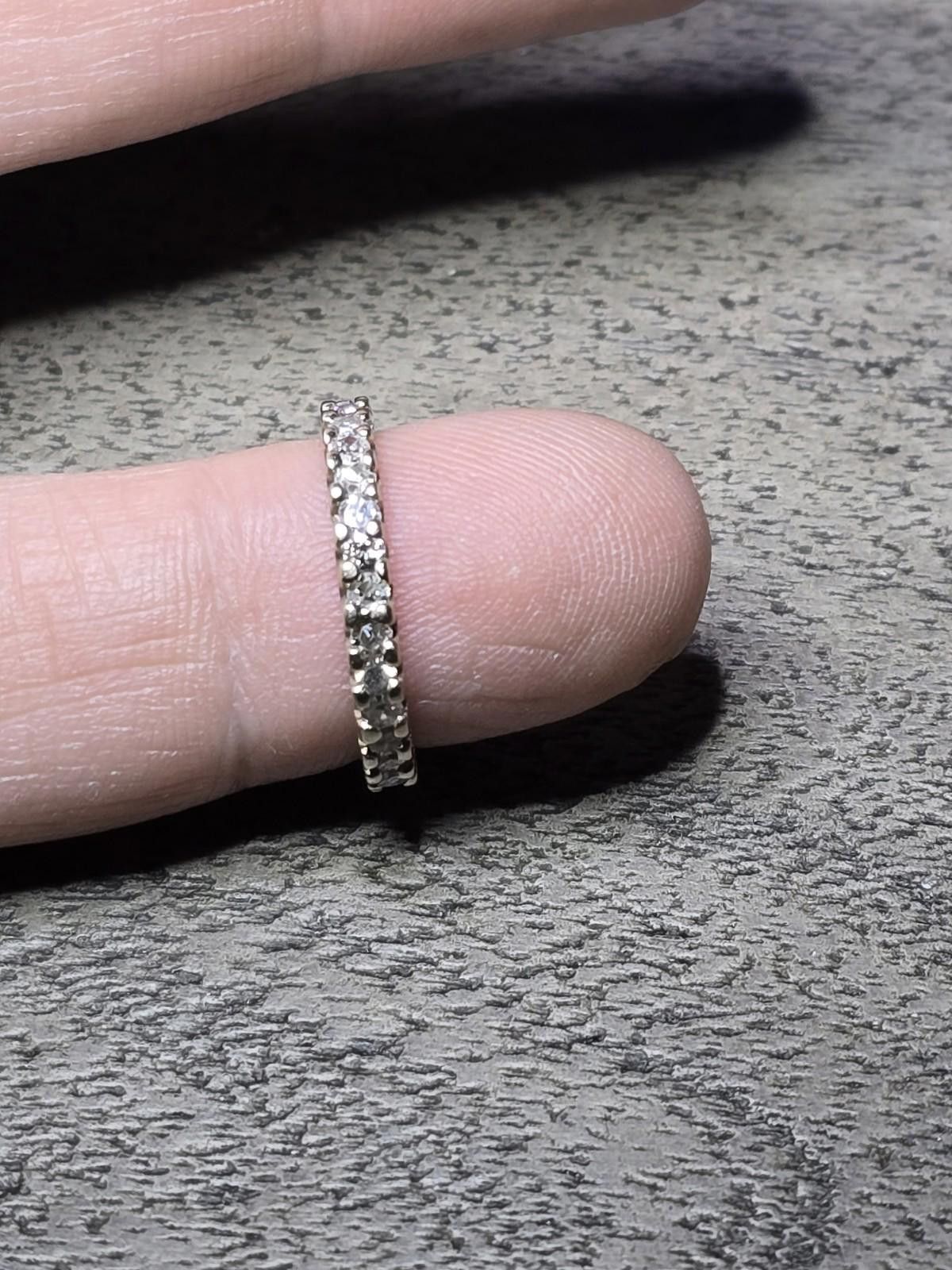Other ​14k White Gold ~0.88ctw Diamond Eternity Band Ring 2.9g Size ONE SIZE - 8 Thumbnail