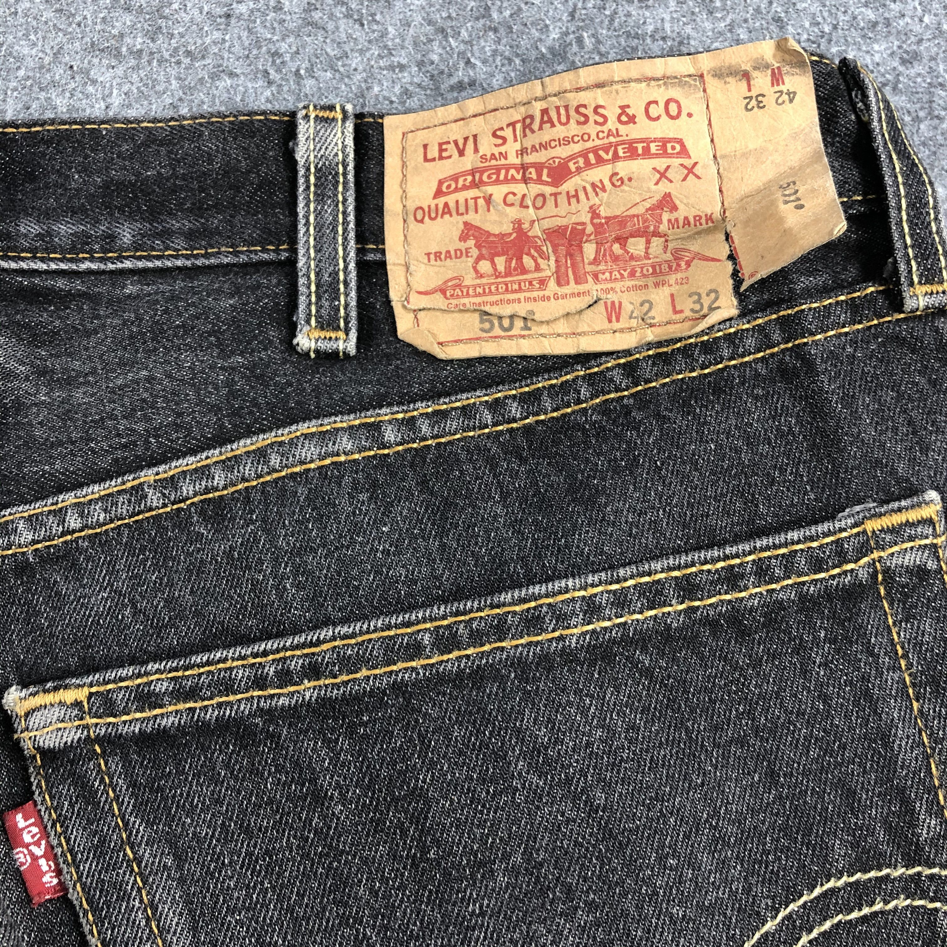 Levi's Vintage Distress Levis 501 Jeans-J1429 Size US 41 - 5 Thumbnail