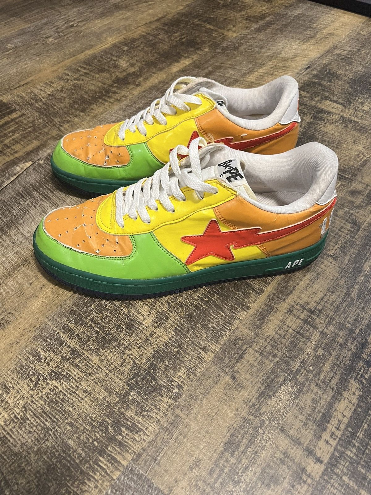 Bape × Nigo Multi-Color Bapesta Shoes Size US 11 / EU 44 - 2 Thumbnail