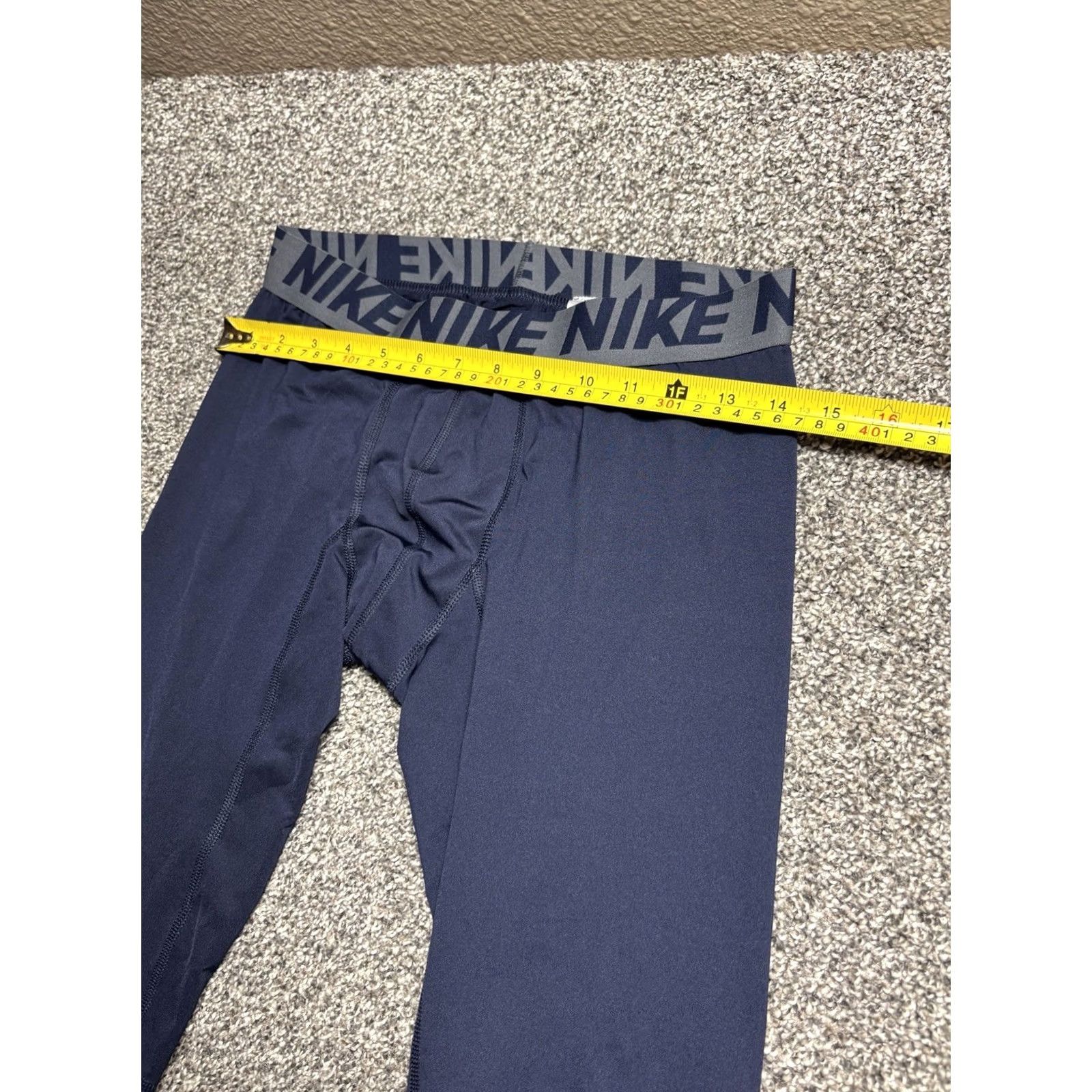 Nike Nike Dri-Fit Compression Layer Training Pants Men Medium Navy Blue Size US 31 - 4 Thumbnail