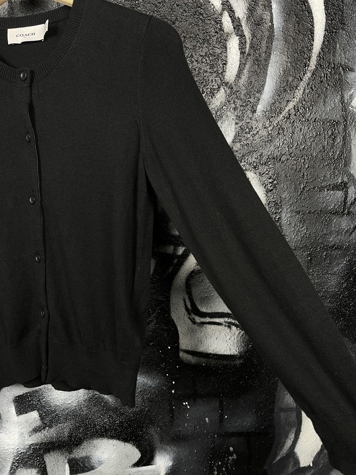 Coach Coach Black Button Up Cardigan Cotton Sweat Women’s Size XXS Size XXS / US 00 / IT 34 - 10 Thumbnail