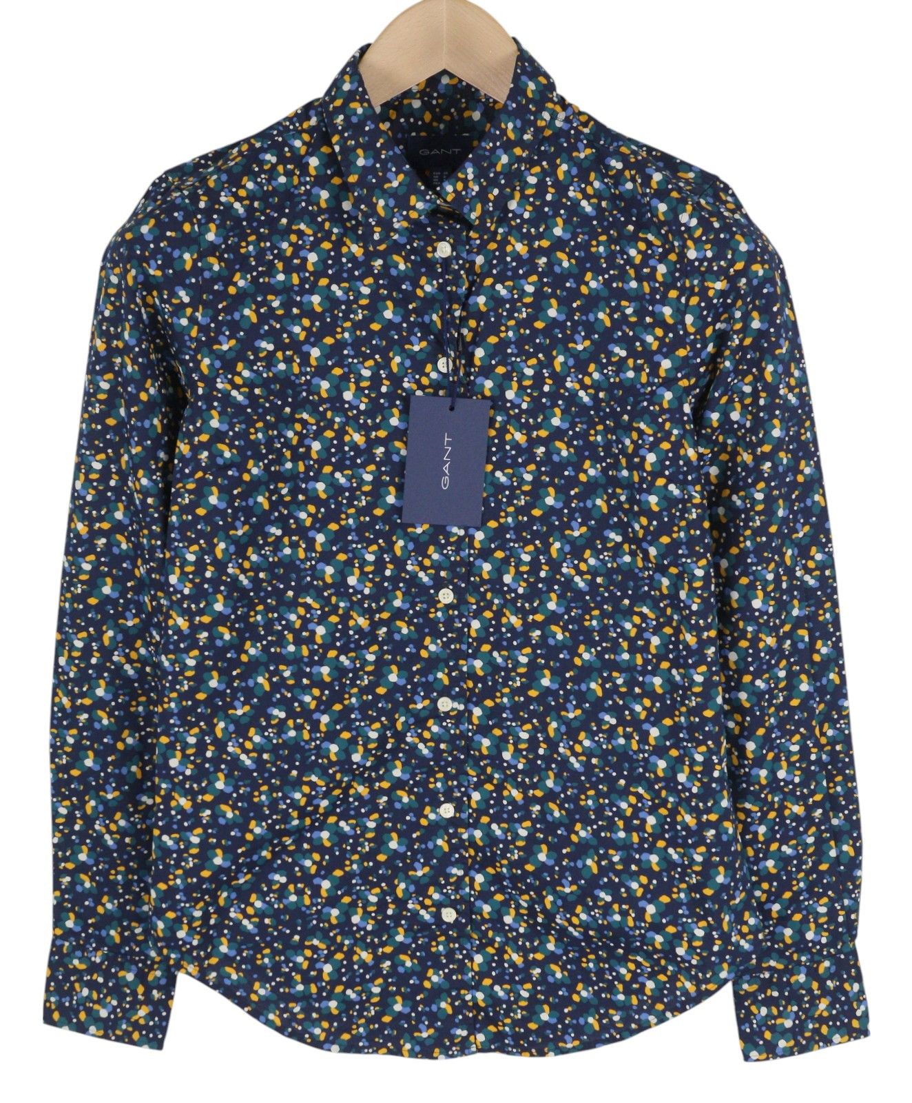 Gant LURE FLORAL EU34 Blue Colourful Button-Up Shirt 85148 Size XS / US 0-2 / IT 36-38 - 1 Thumbnail