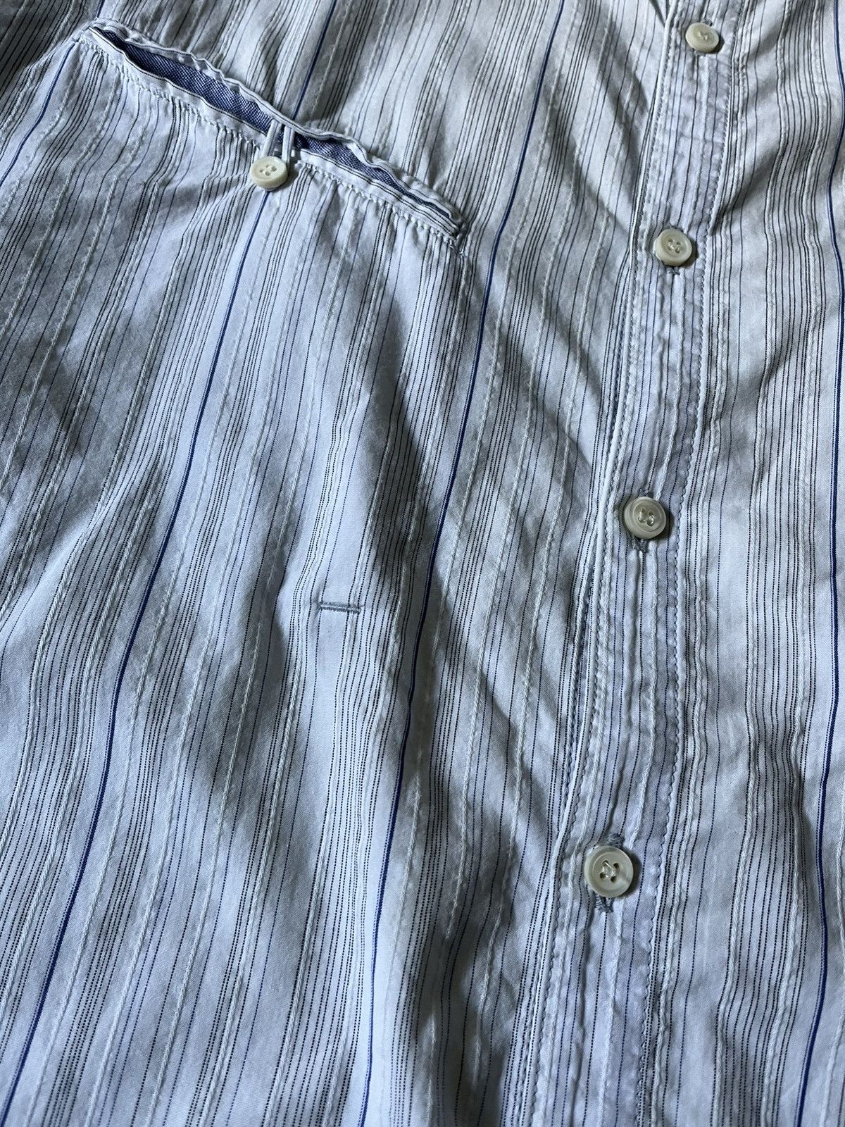 Final Home Final Home Issey Miyake button up outdoor shirt blue white Size US M / EU 48-50 / 2 - 5 Thumbnail