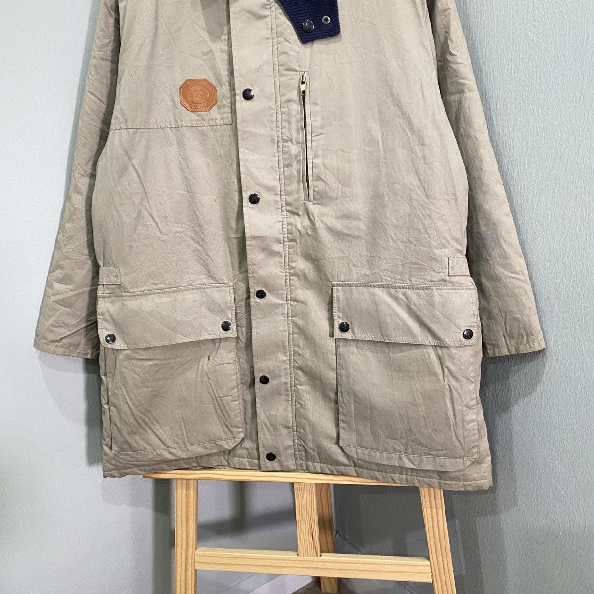 Burberry Vintage Burberry Corduroy Collar Hunting Canvas Field Jacket Size US L / EU 52-54 / 3 - 5 Thumbnail