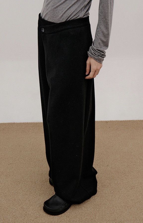 Cleanfit retro fashion premium wrap wool pants