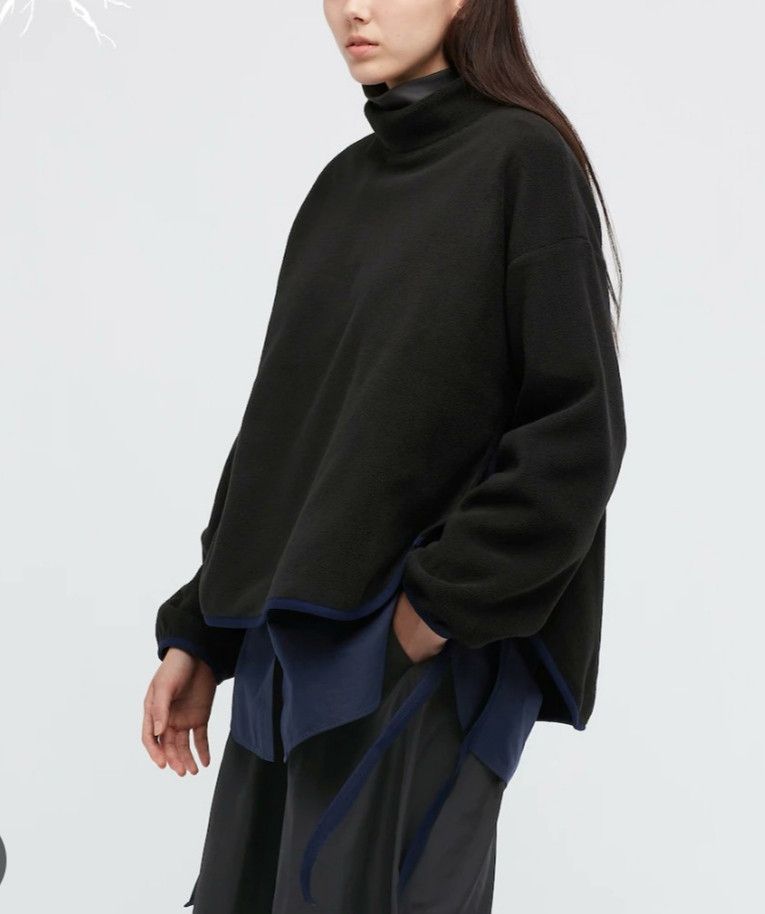 Uniqlo UNIQLO WHITE MOUNTAINEERING XL FLEECE SWEATER MOCK NECK Size US XL / EU 56 / 4 - 10 Thumbnail