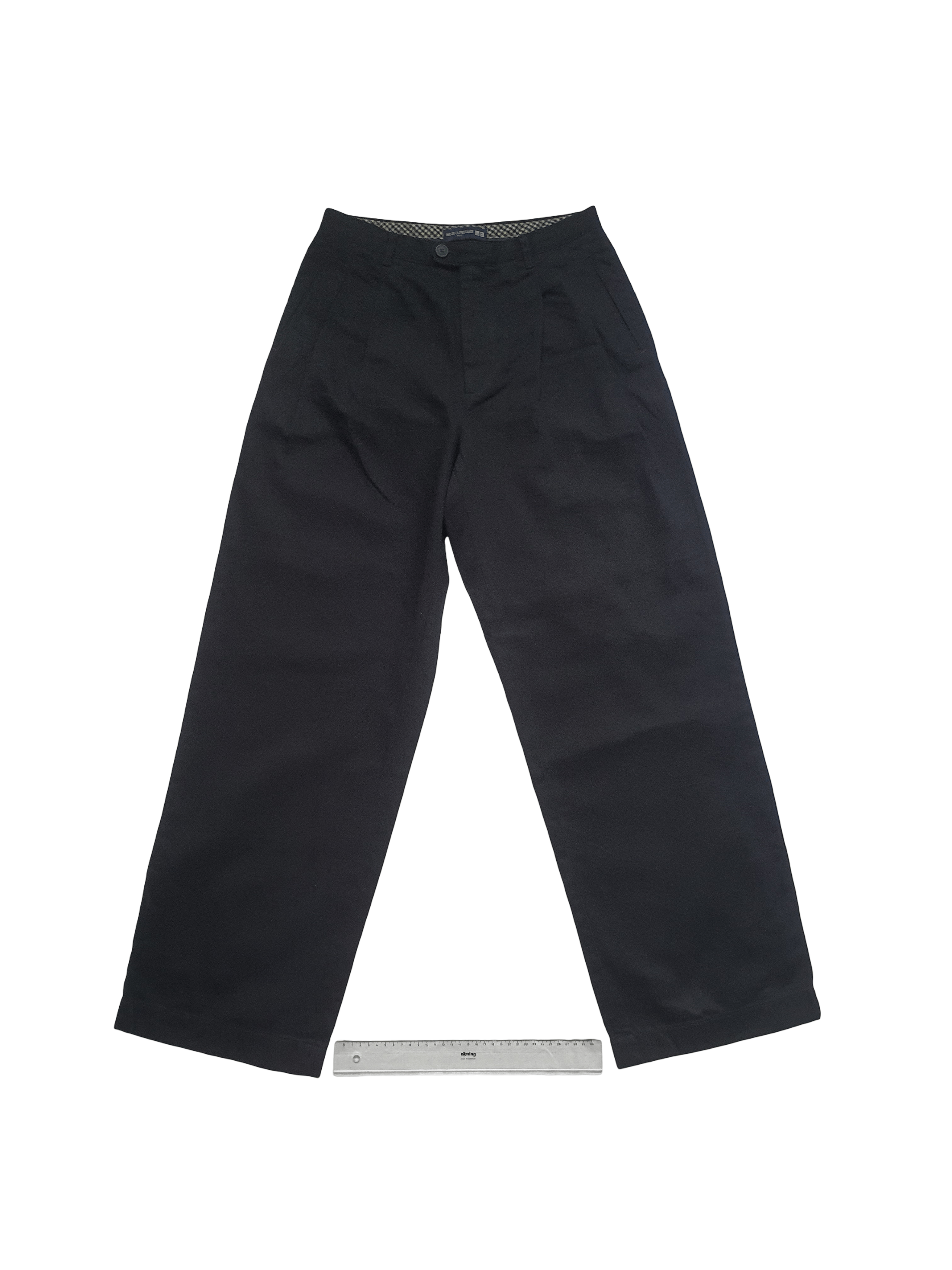 Uniqlo INES DE LA FRESSANGE - ''Denim Pleated Wide Pants'' Size 28" / US 6 / IT 42 - 1 Thumbnail