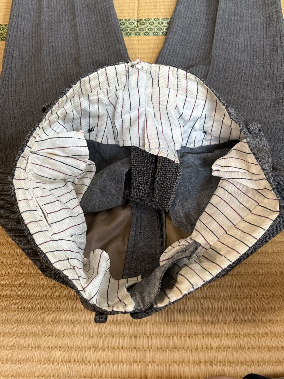 Other Spring&Summer Vintage ALL WOOL Slacks with Stripe Lining Size US 33 - 4 Thumbnail