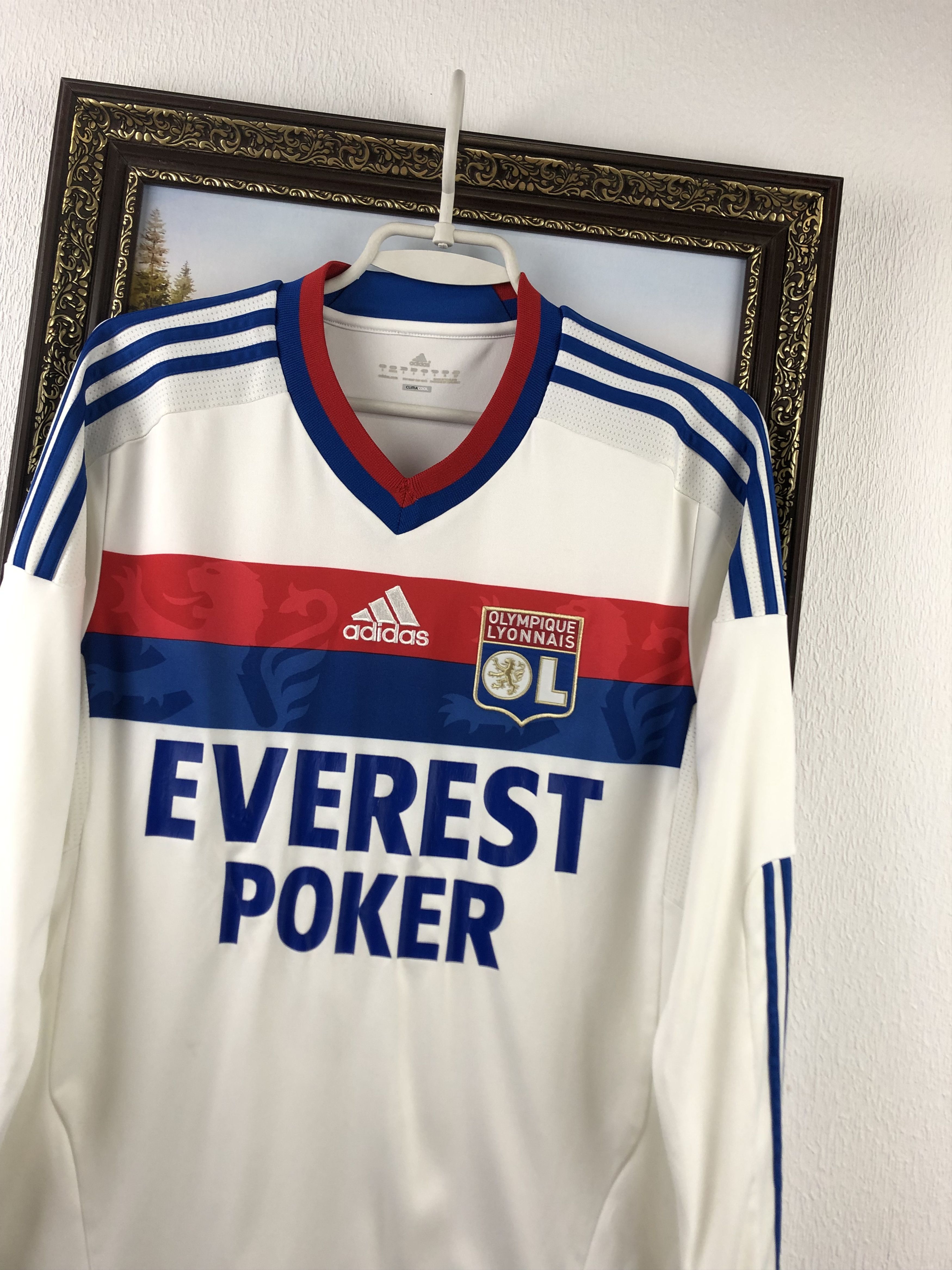 Adidas Olympique Lyonnais shirt 2011 Soccer Jersey Long Sleeve Size US S / EU 44-46 / 1 - 4 Thumbnail