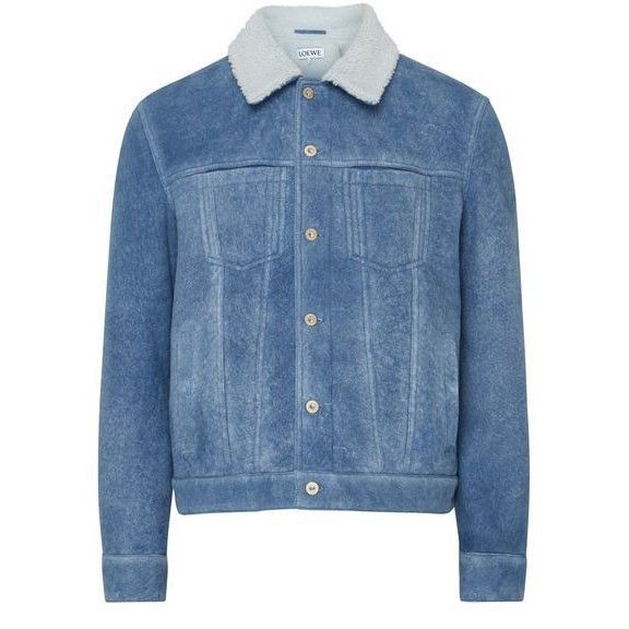 Loewe LOEWE Shearling Blue Denim Jacket New & Authentic (Men's siz Size US M / EU 48-50 / 2 - 1 Thumbnail