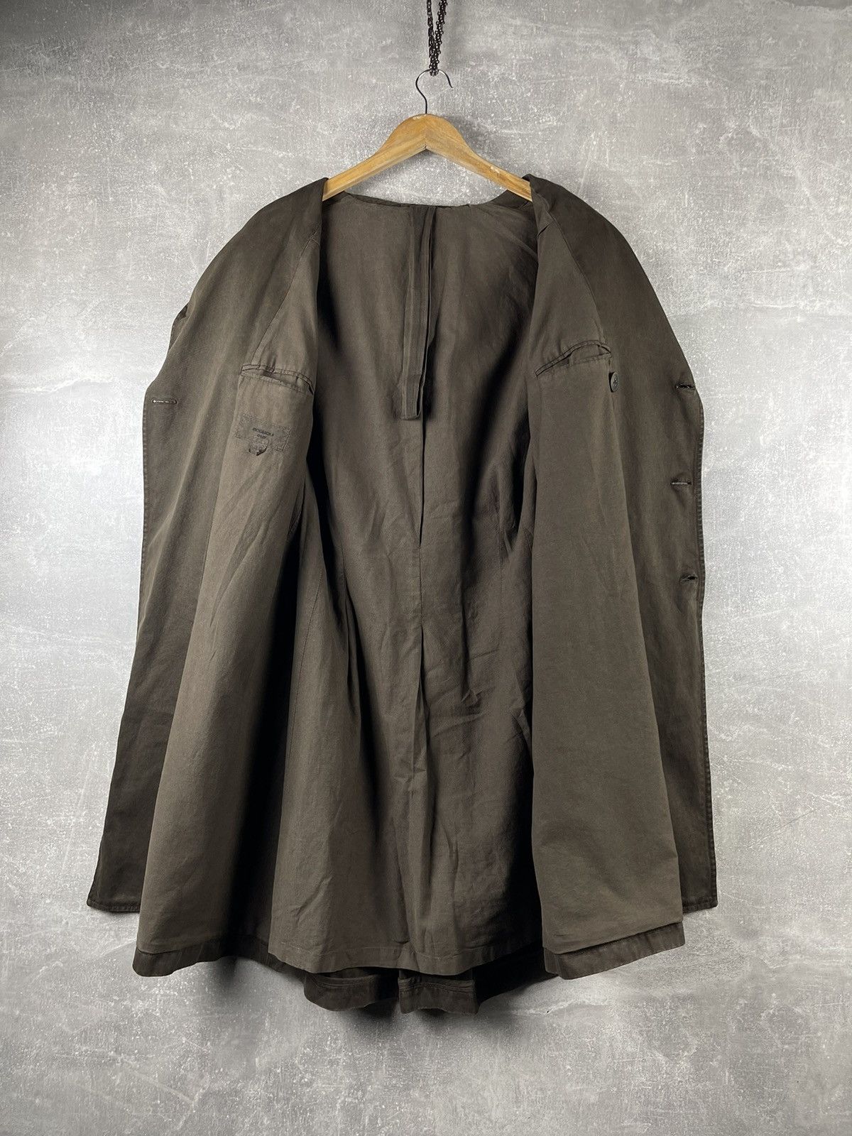 Boglioli Boglioli Military Double Breasted Cotton Coat Brown Size US M / EU 48-50 / 2 - 9 Thumbnail