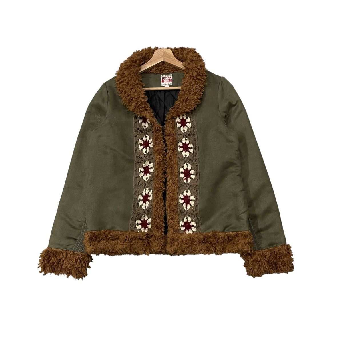 Japanese Brand Vintage Titicaca Knitted Design Hook Buttons Jacket Size US M / EU 48-50 / 2 - 1 Thumbnail