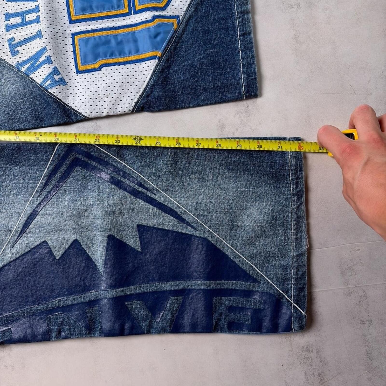NBA Vintage Link NBA UNK Denver Nuggets Anthony 15 Baggy Jeans Size US 34 / EU 50 - 7 Thumbnail