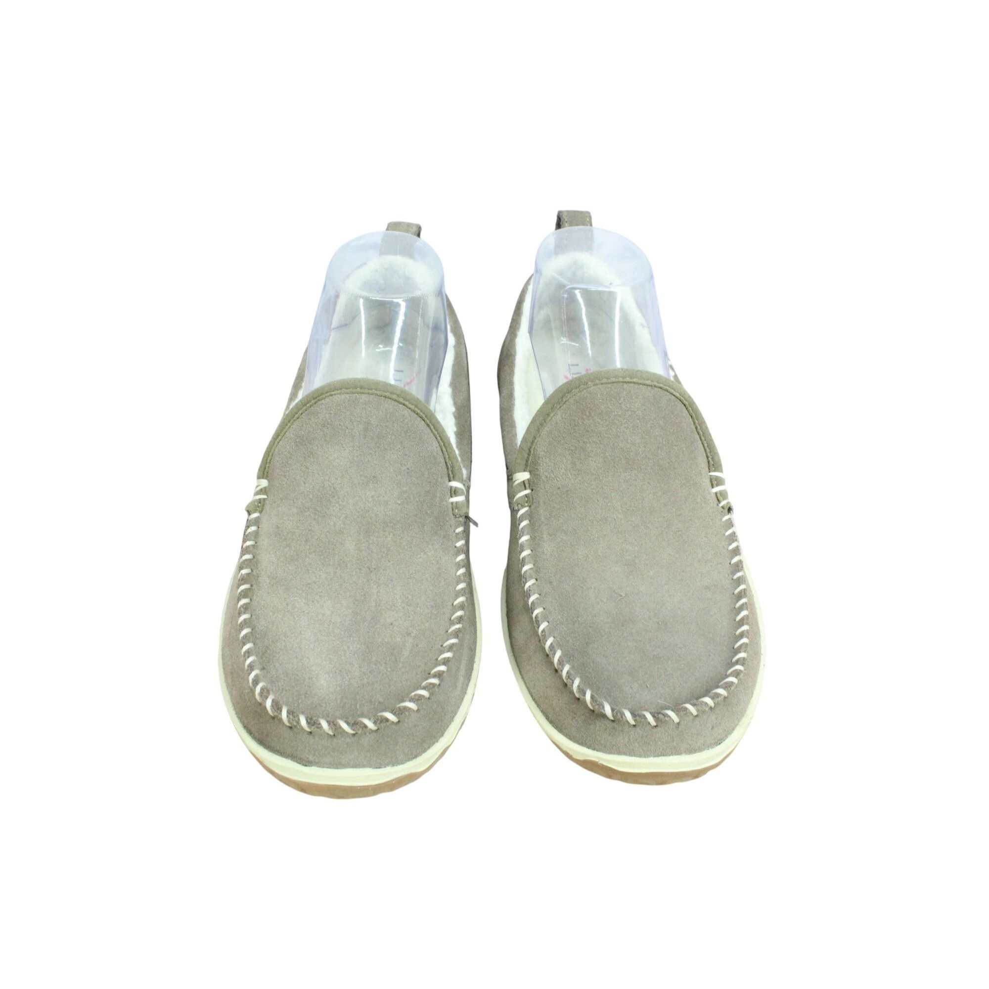 L.L. Bean LL Bean Dark Cement Fleece Lined Mountain Moccasins Size US 8 / IT 38 - 4 Thumbnail