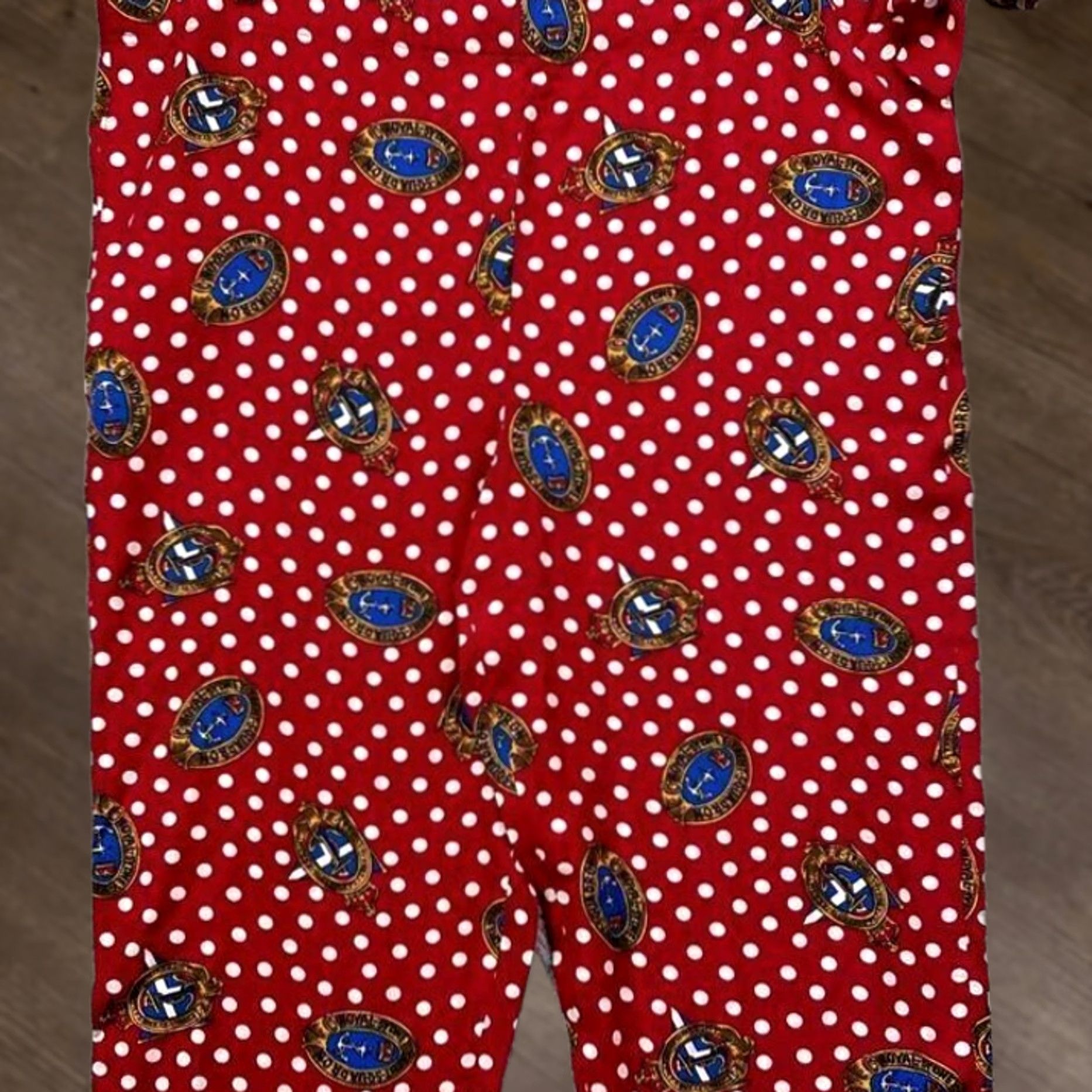 Talbots Talbots Pants Womens Large Red Polka Dot Nautical Tie Crop Straight Leg Size 36" / US 14 / IT 50 - 1 Thumbnail