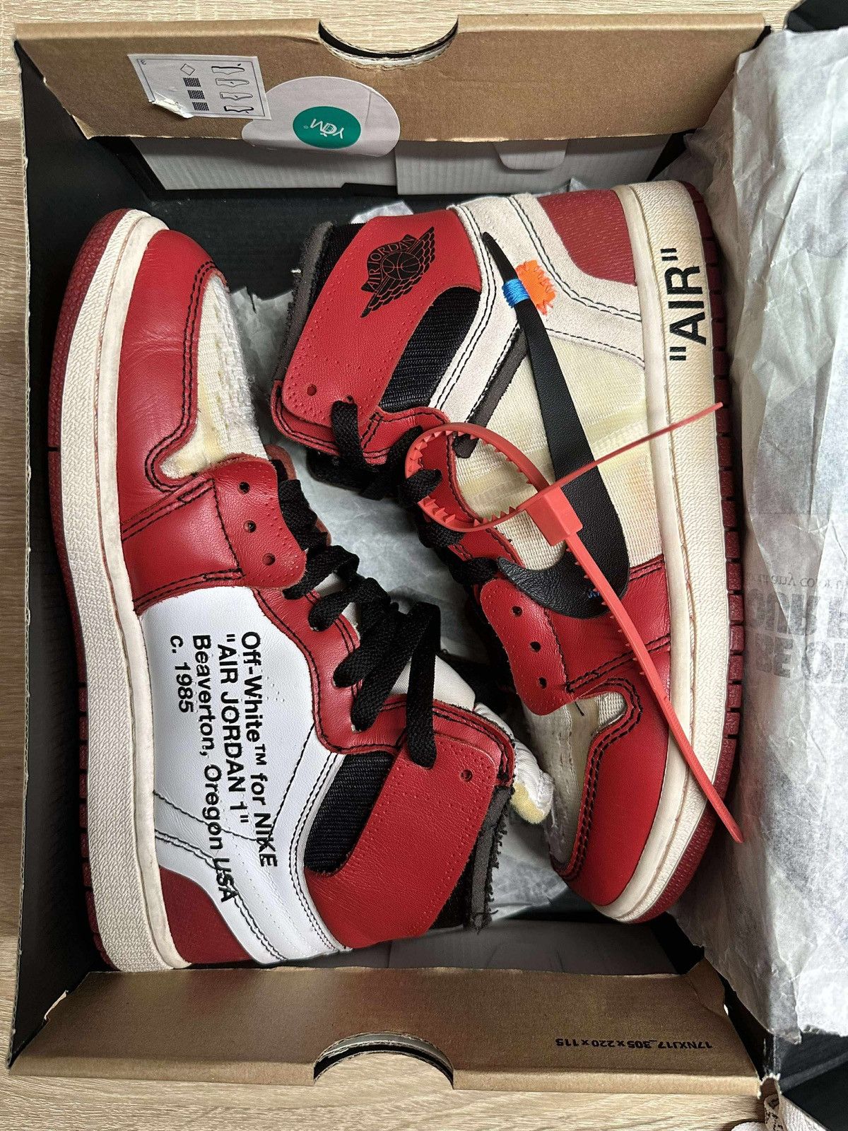 Jordan Brand × Off-White Jordan 1 x Off White Chicago Size US 7 / EU 40 - 7 Thumbnail