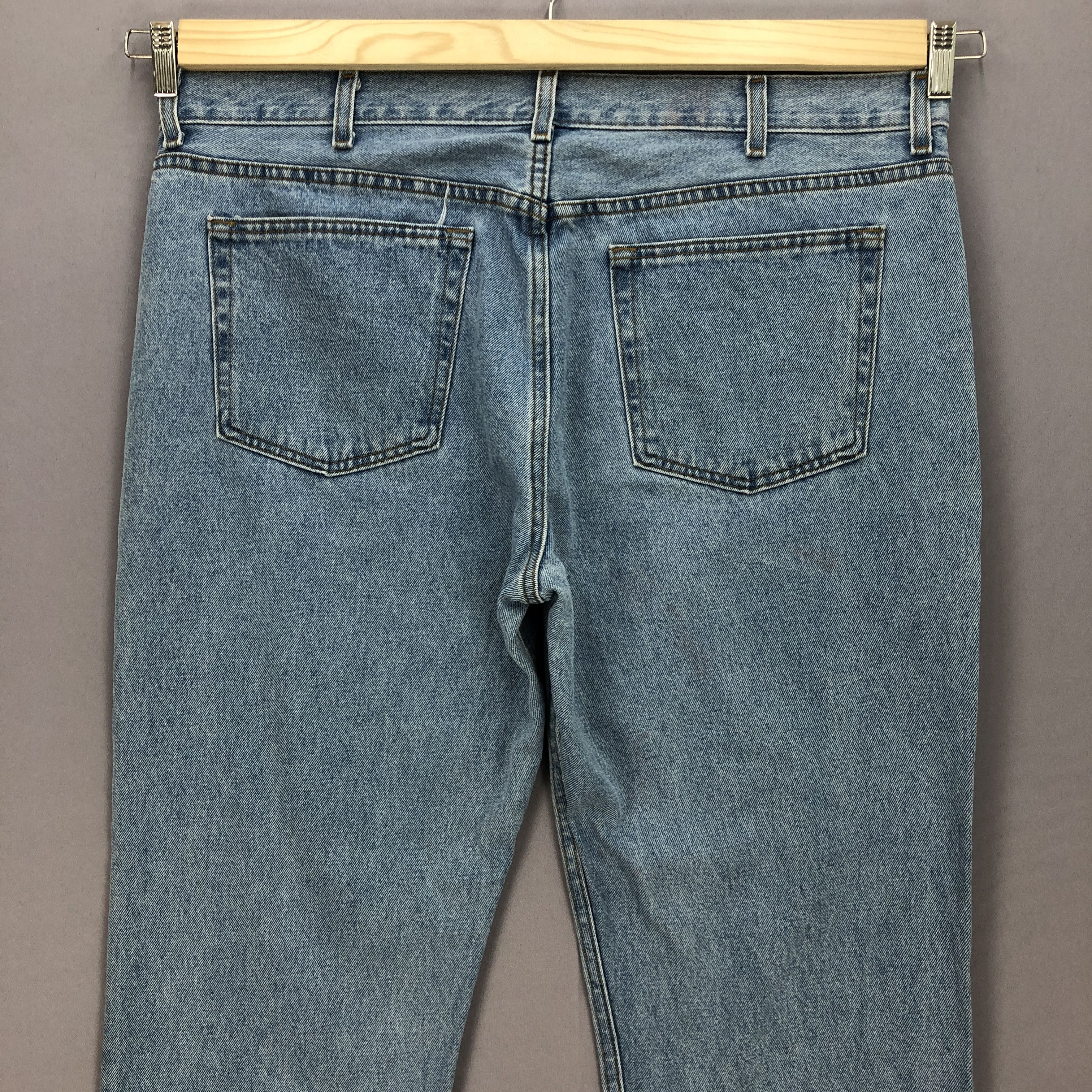 Japanese Brand Vintage 90s George Light Wash Jeans Sun Faded Denim Size US 40 / EU 56 - 4 Thumbnail