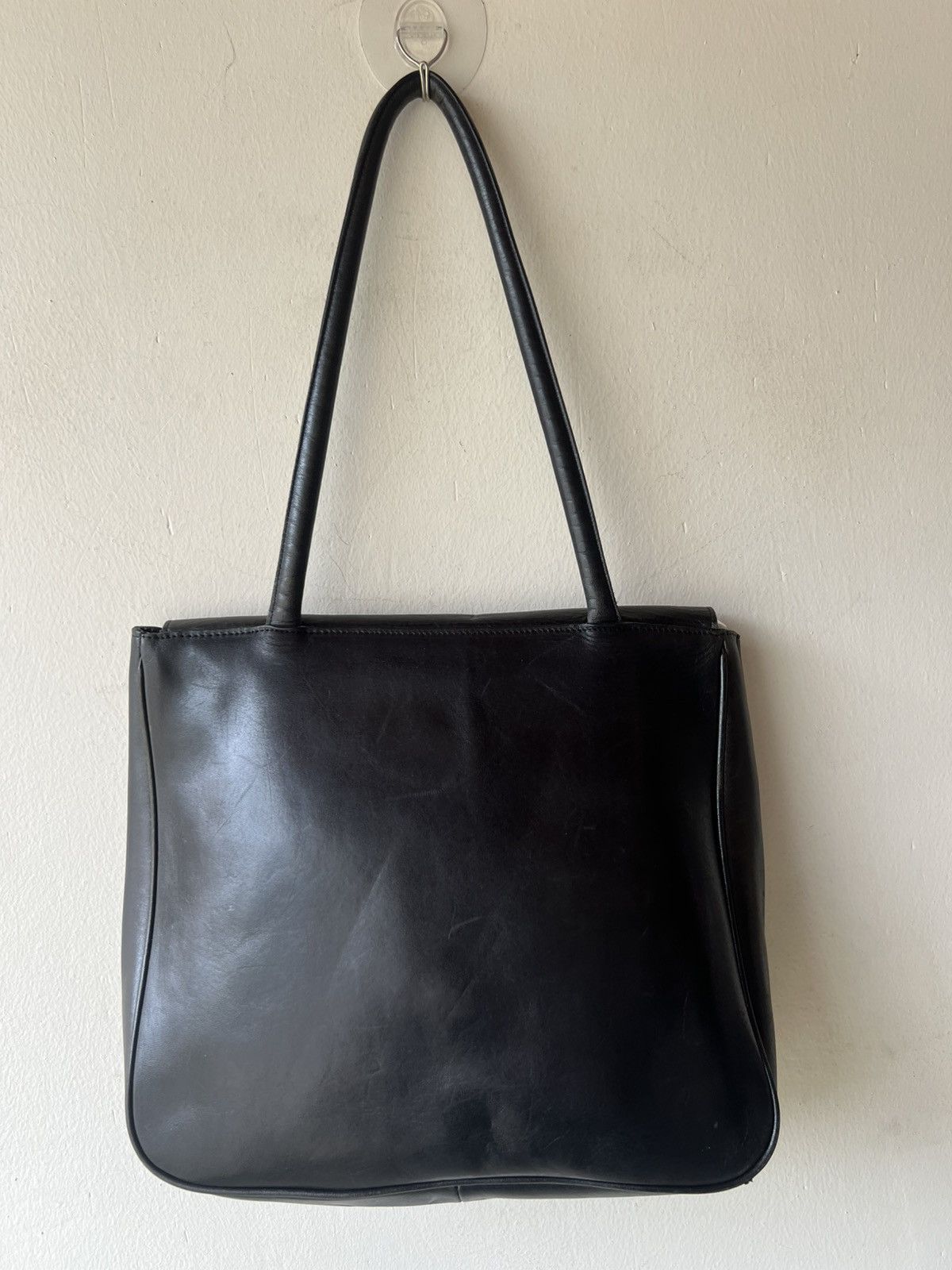Leather Vintage B. Stuff Japan Patina Black All Leather Bag Size ONE SIZE - 22 Thumbnail