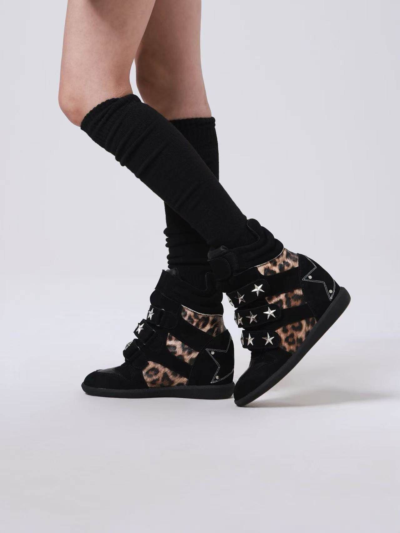 Vintage Star Leopard Shoes Size US 8 / IT 38 - 1 Thumbnail