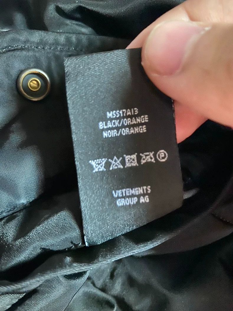 Vetements Vetements Alpha S size 17ss first generation reversible bo Size US S / EU 44-46 / 1 - 8 Thumbnail