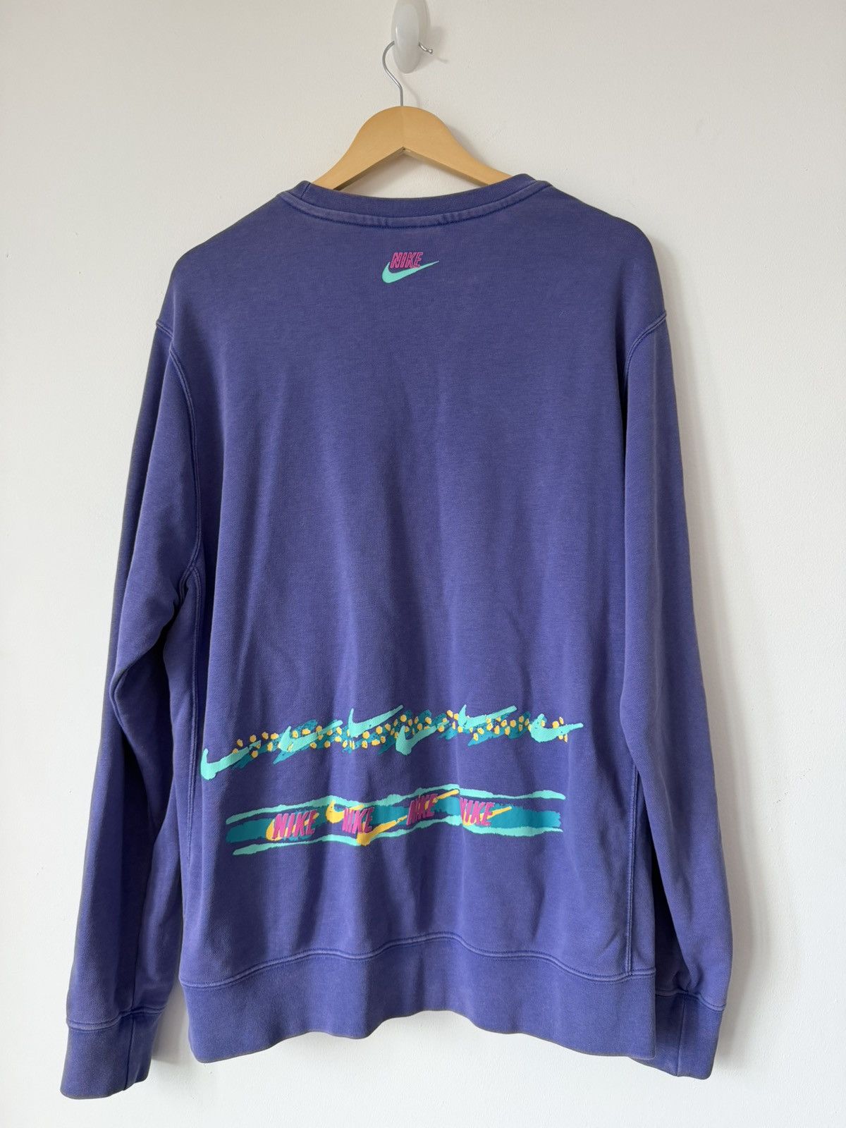 Nike Nike Sportswear Retro Graphic Crewneck Sweatshirt Purple L Size US L / EU 52-54 / 3 - 2 Thumbnail