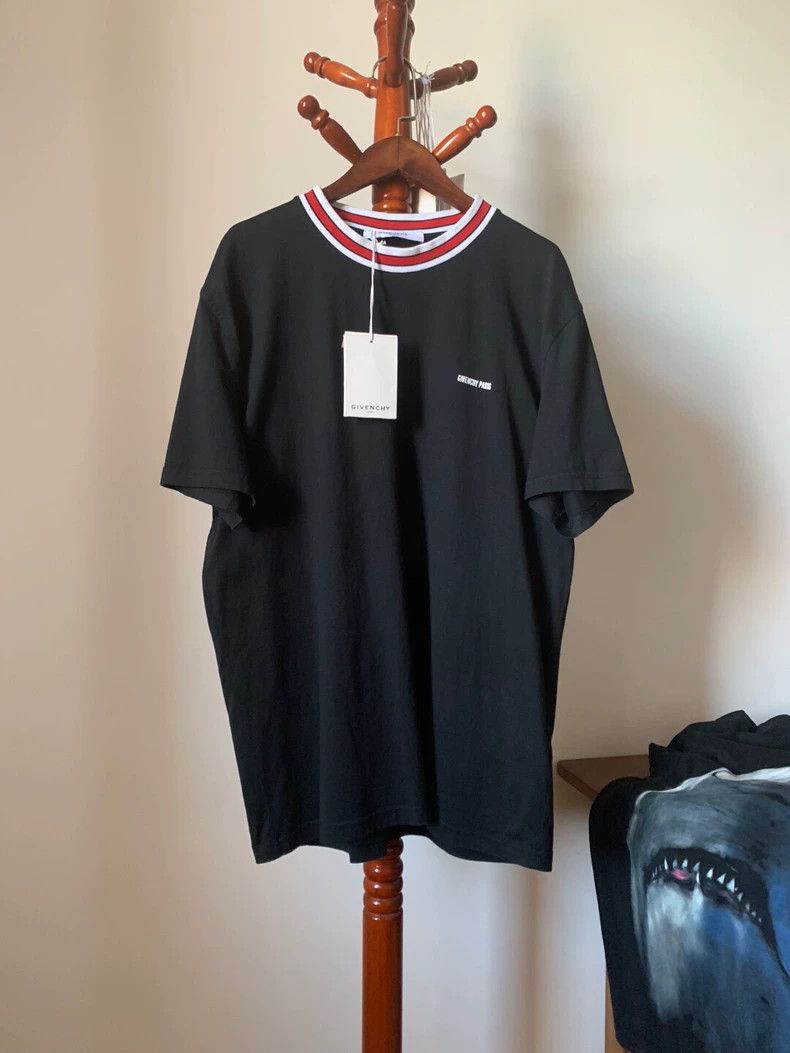 Givenchy Givenchy Size 37GVC Striped Collar Short Sleeve 2506-Nextar Size US XL / EU 56 / 4 - 1 Thumbnail