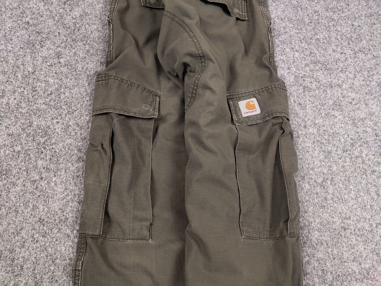 Carhartt Vintage Carhartt Green Ripstop Faded Cargo Pants Y2k Style Size US 34 / EU 50 - 5 Thumbnail