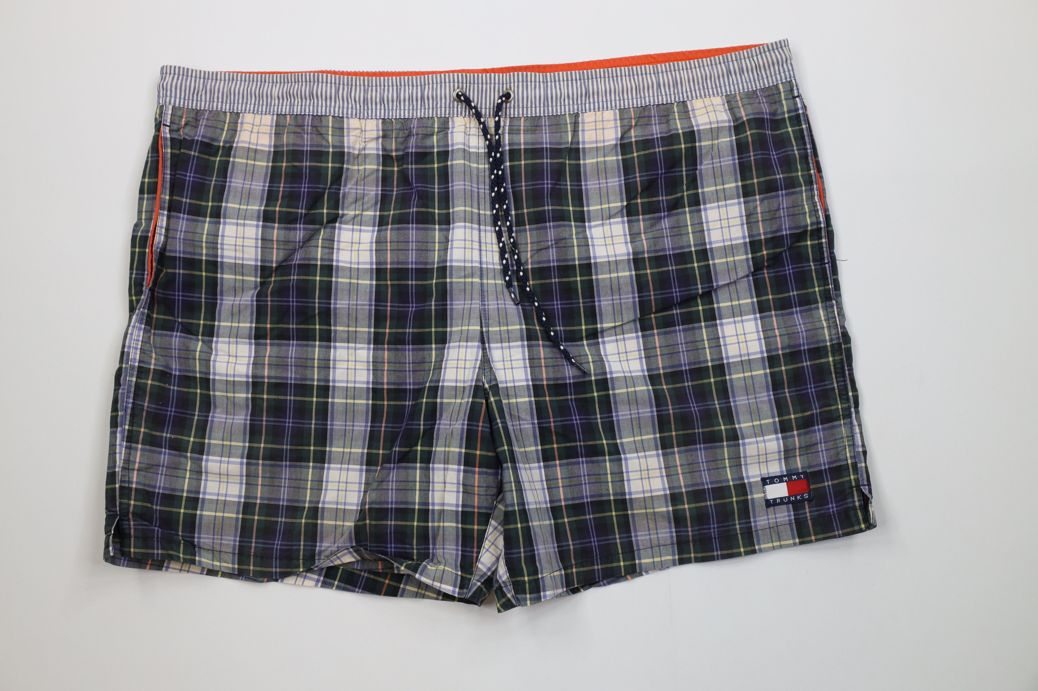 Tommy Hilfiger AS IS Vintage 90s Tommy Hilfiger Lined Shorts Swim Trunks Size US 38 / EU 54 - 1 Thumbnail